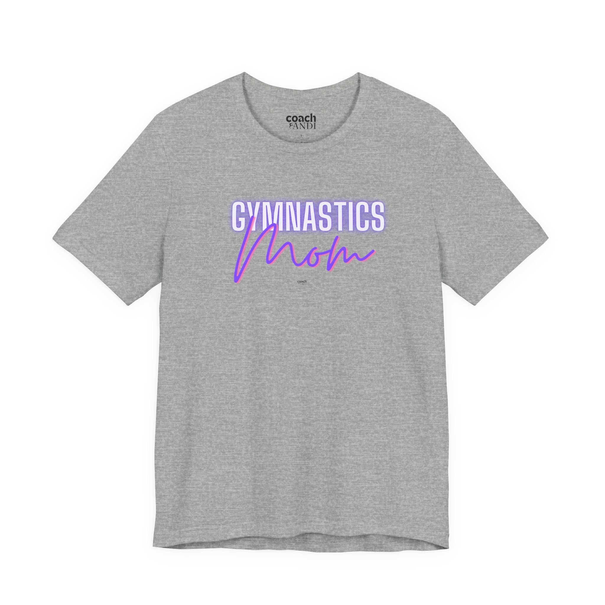 Glow Gym Mom Tshirt - Purple/Pink (Adult)