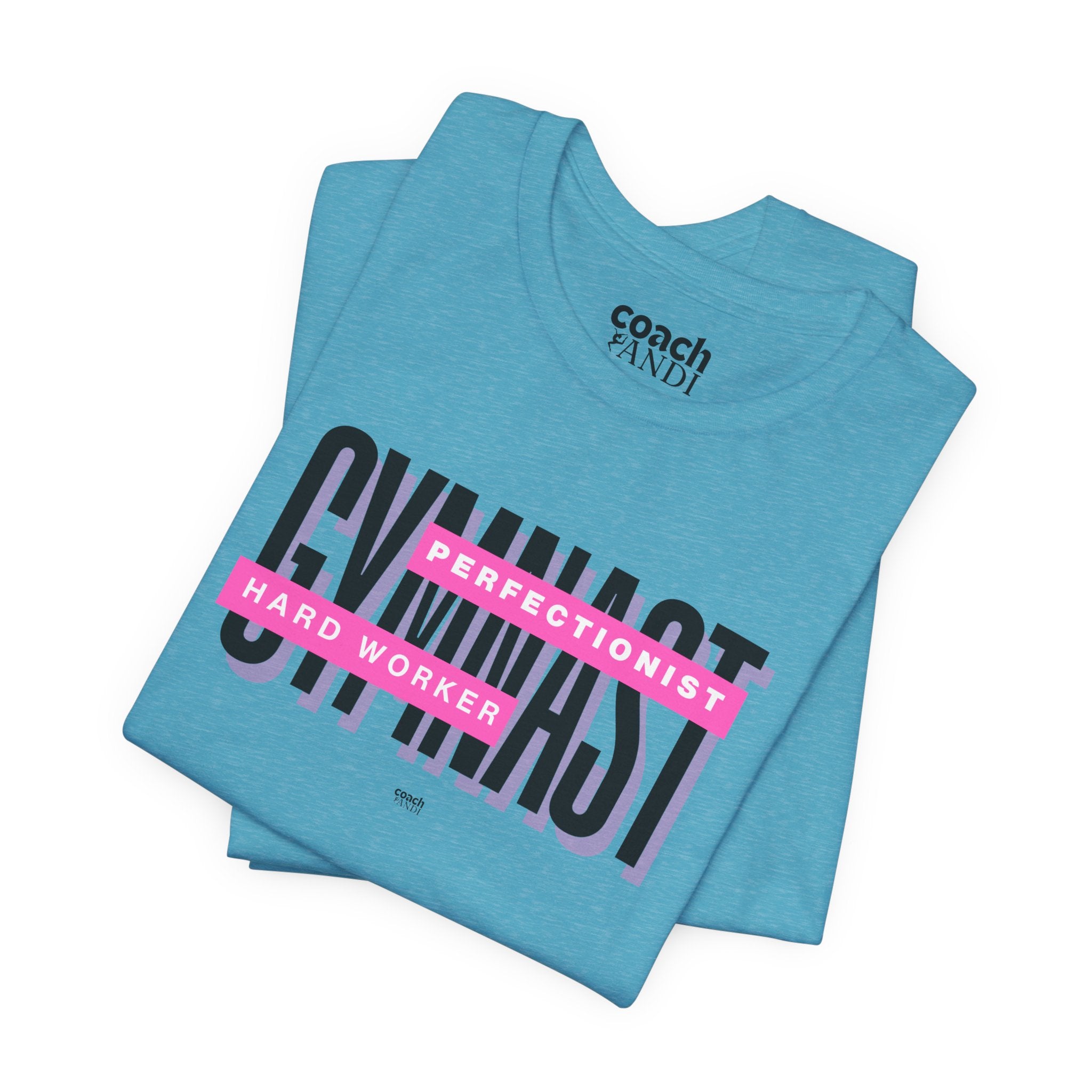 Gymnast Hard Worker Tshirt - Pink (Adult)
