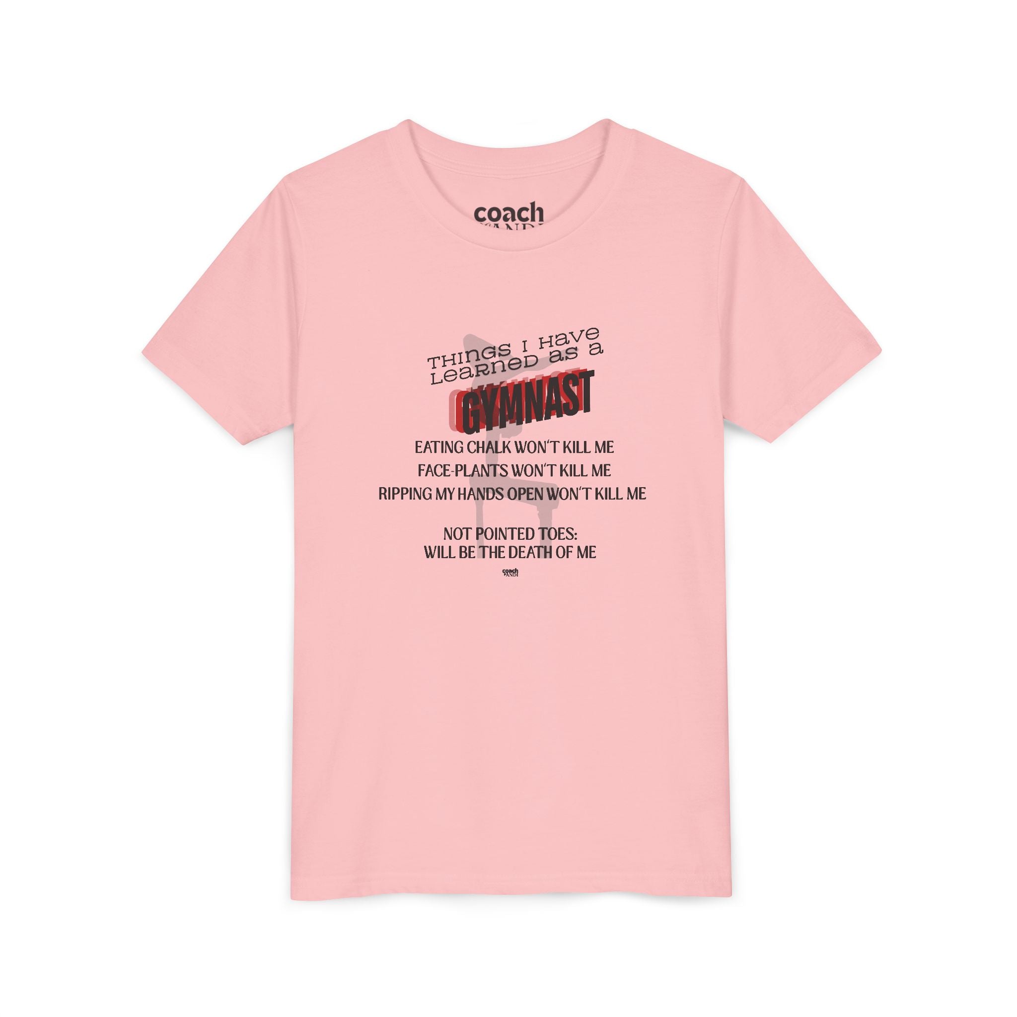 Things I learned as a Gymnast Short Sleeve Tee - Red (Youth)