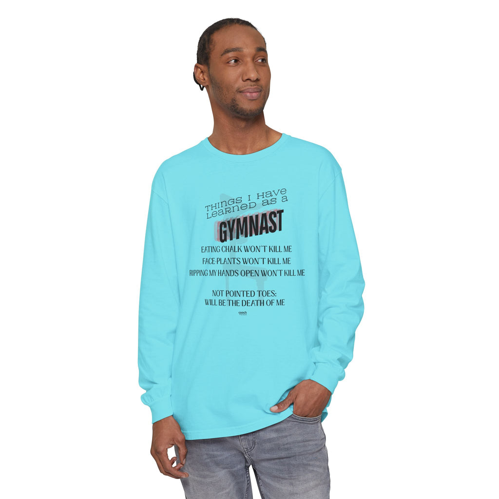 Things I Learned as a Gymnast Long Sleeve Shirt - Red (Adult)
