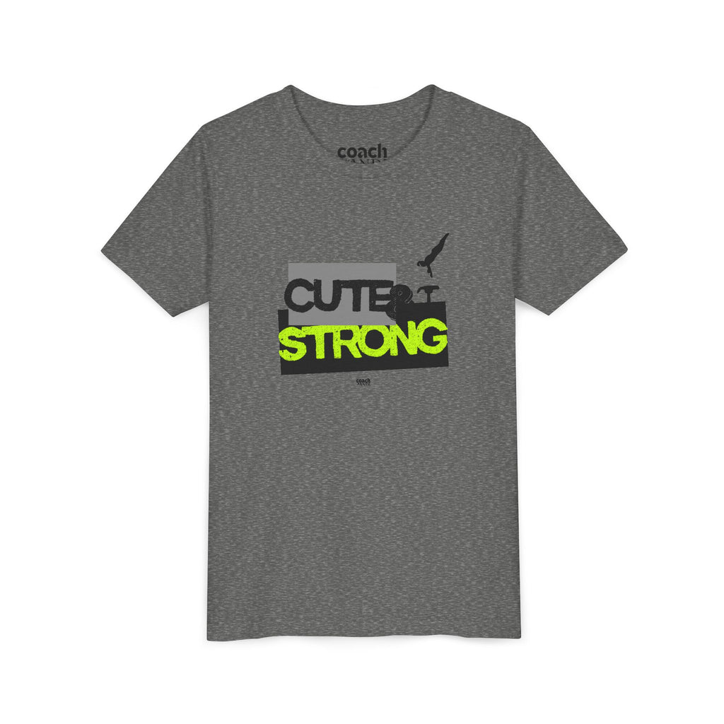 Cute & Strong Youth Short Sleeve Tee - Lime/Black