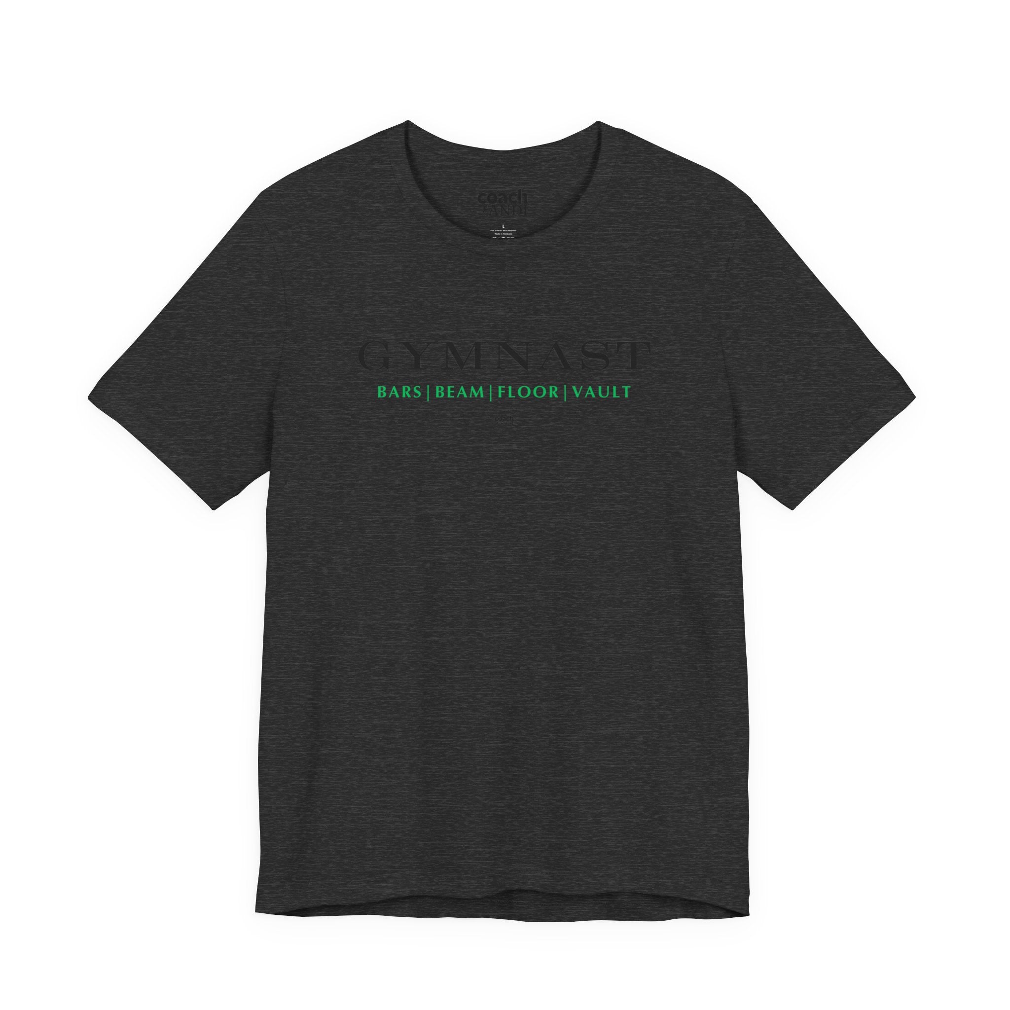 GYMNAST (Bars Beam Floor Vault) Tshirt - Green (Adult)