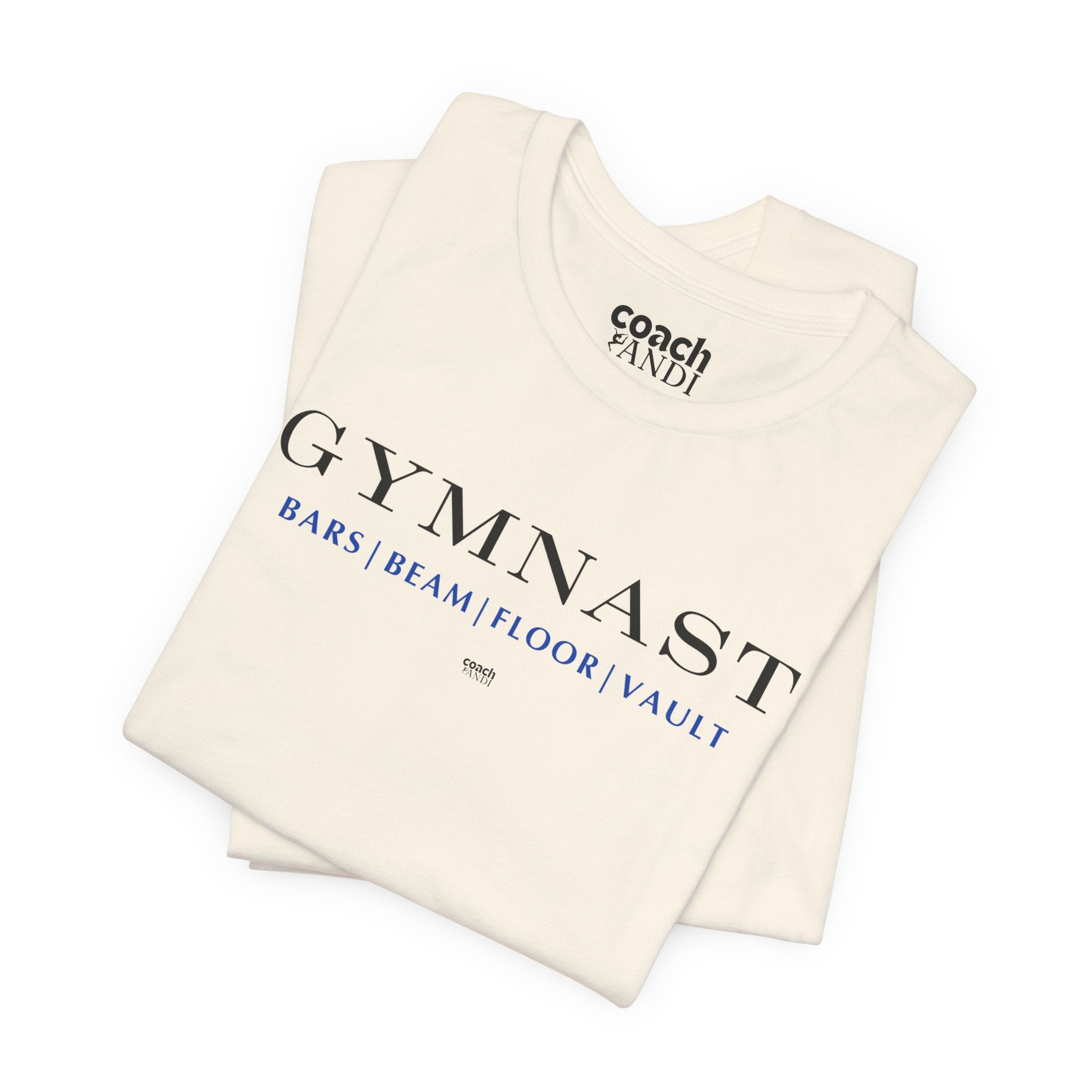 GYMNAST (Bars Beam Floor Vault) Tshirt - Blue (Adult)