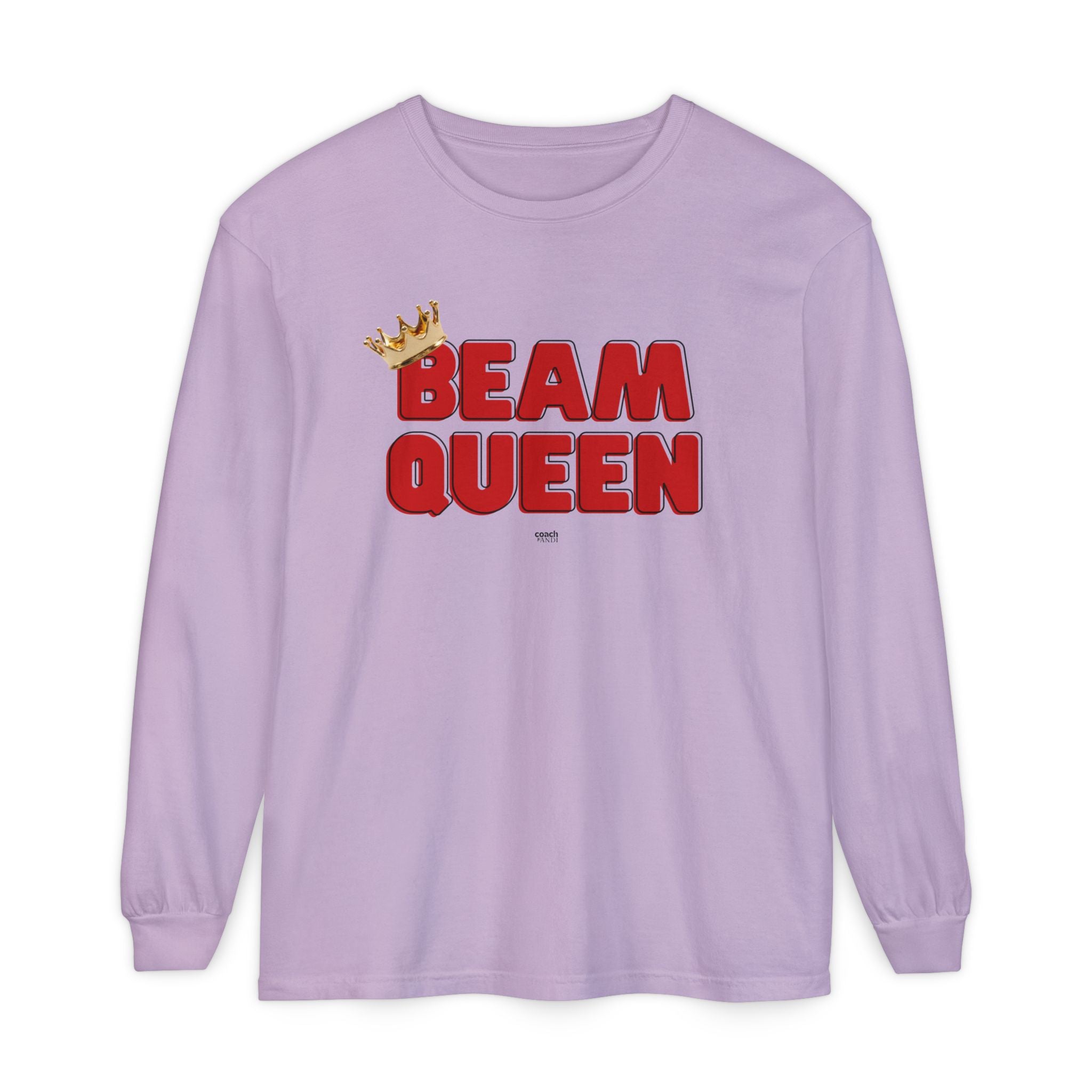 Beam Queen - Red/Black (Adult Long Sleeve Shirt)