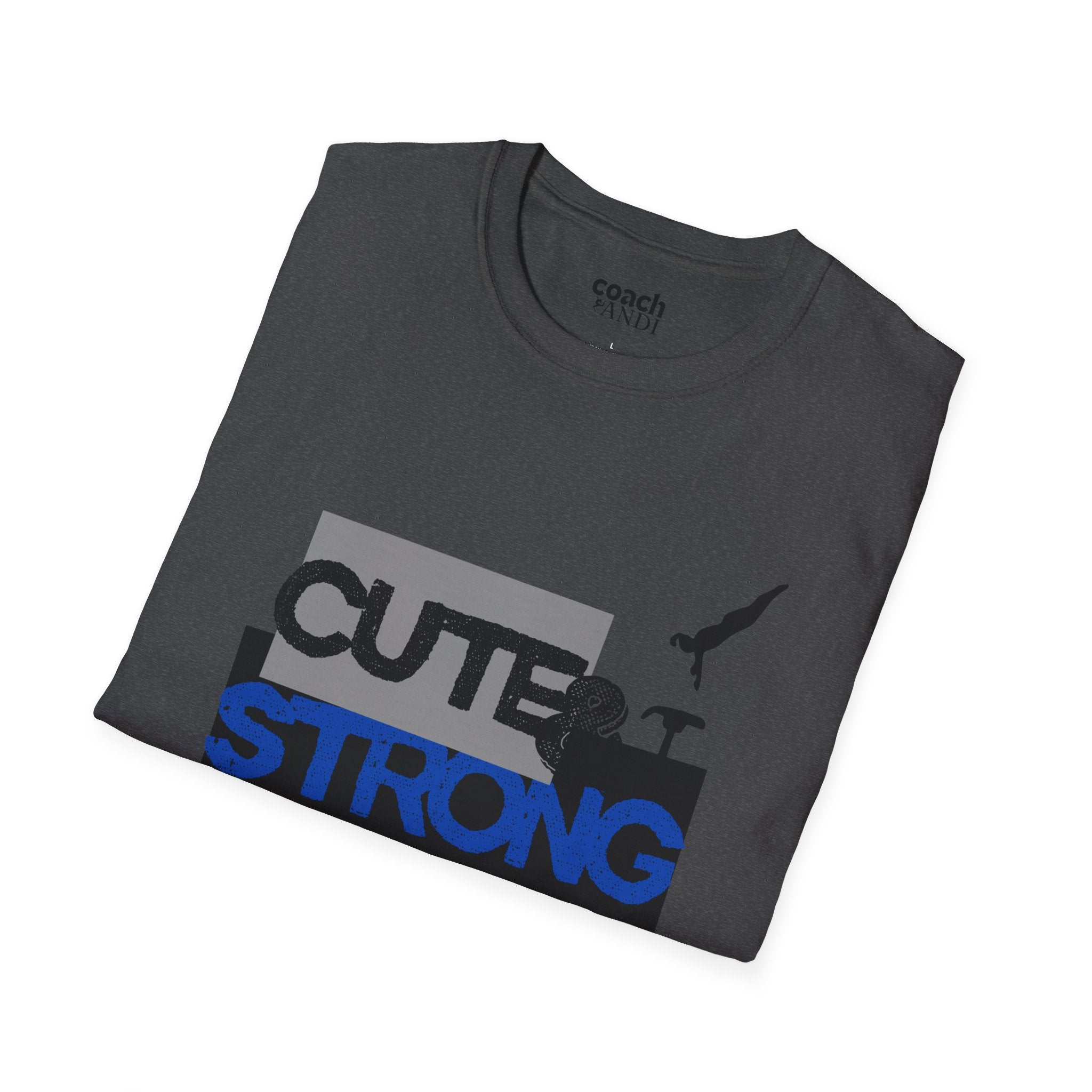 Cute & Strong Tshirt - Purple/Black (Adult)