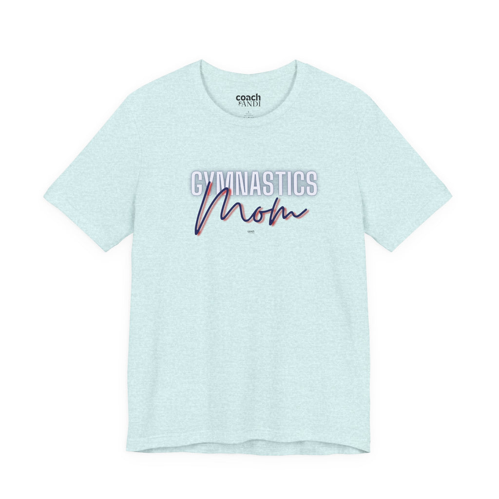 Glow Gym Mom Tshirt - Blue/Red (Adult)