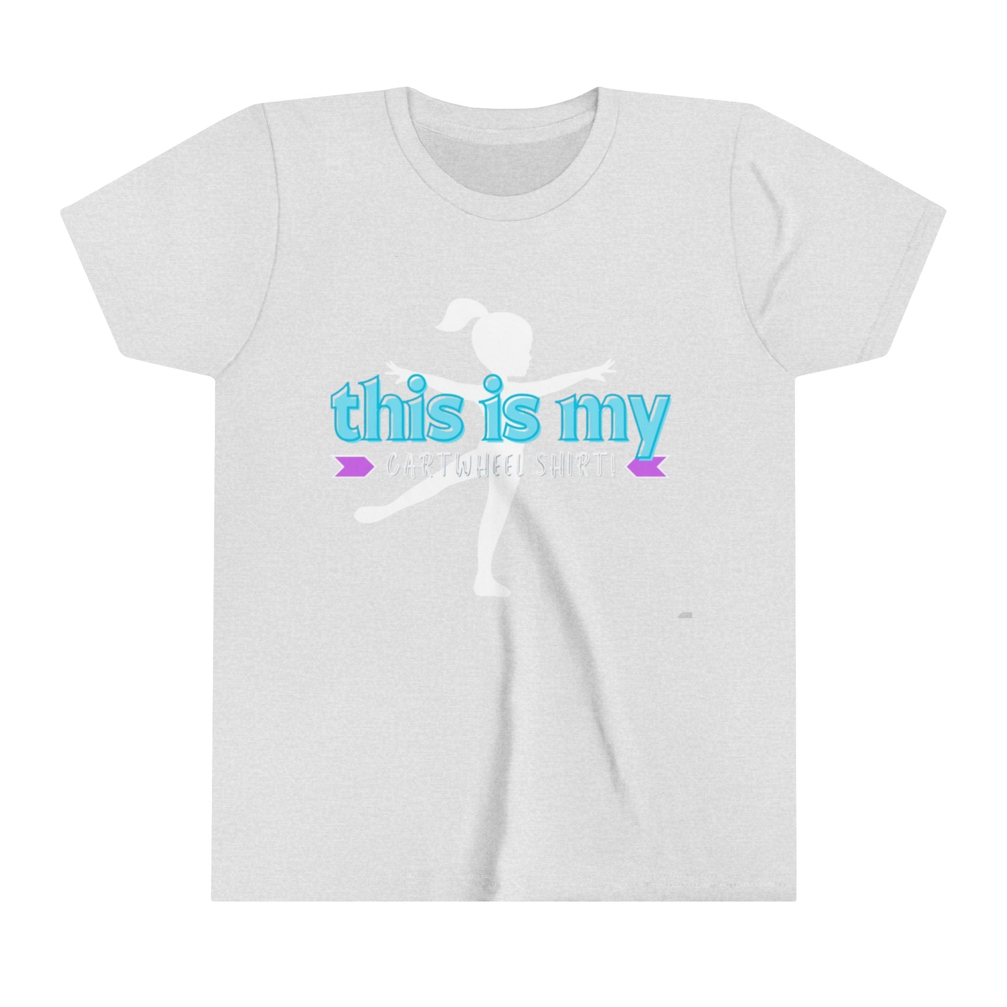My Cartwheel Shirt-Turquoise (Youth Short Sleeve Tee)