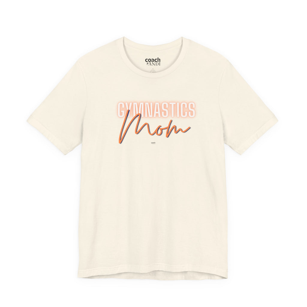 Glow Gym Mom Tshirt - Orange/Blue (Adult)