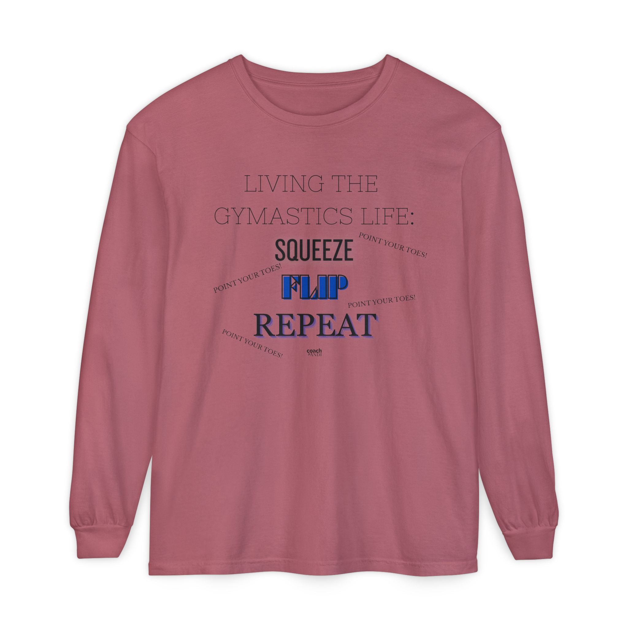 Squeeze Flip Repeat - Blue (Adult Longsleeve Shirt)