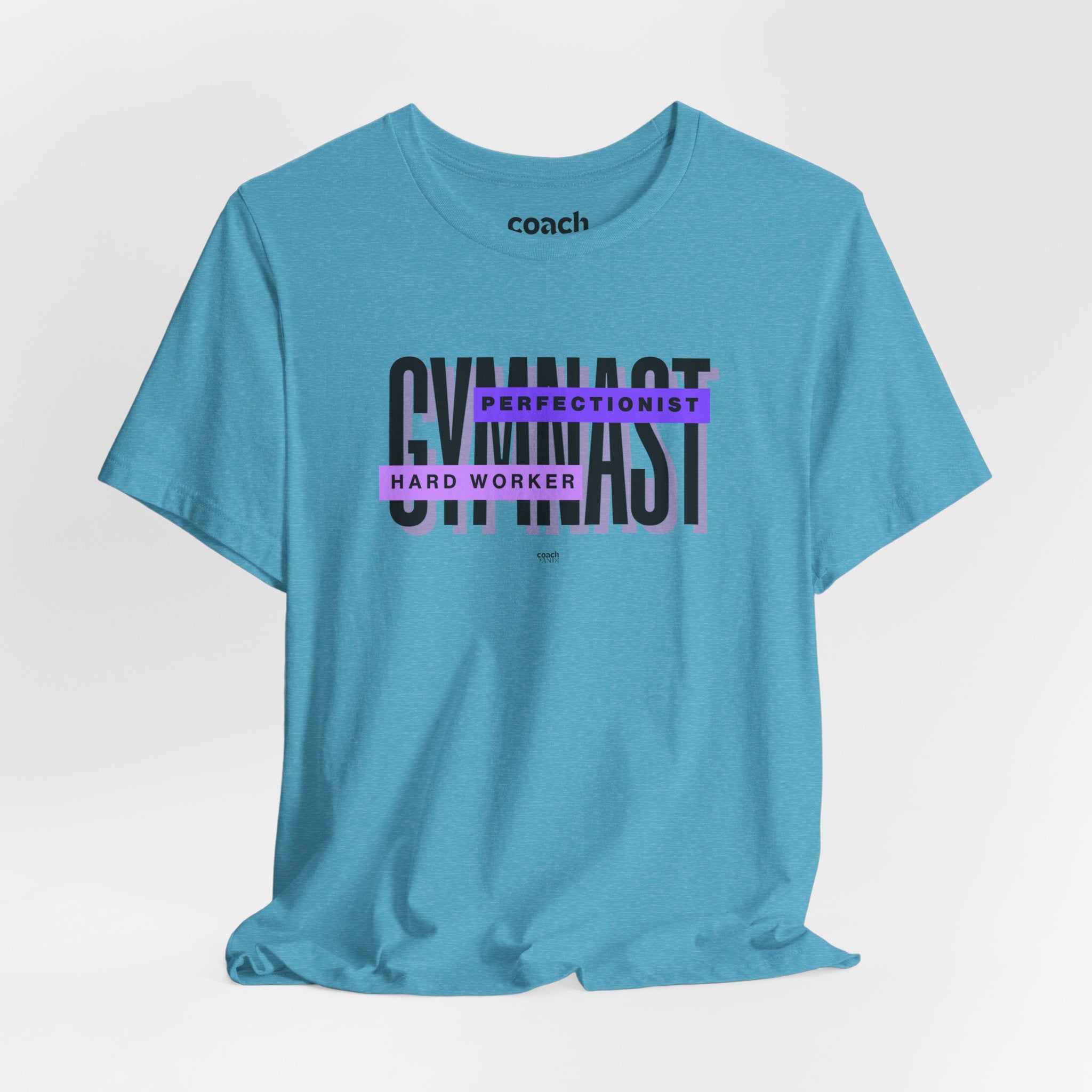 Gymnast Hard Worker Tshirt - Purple (Adult)