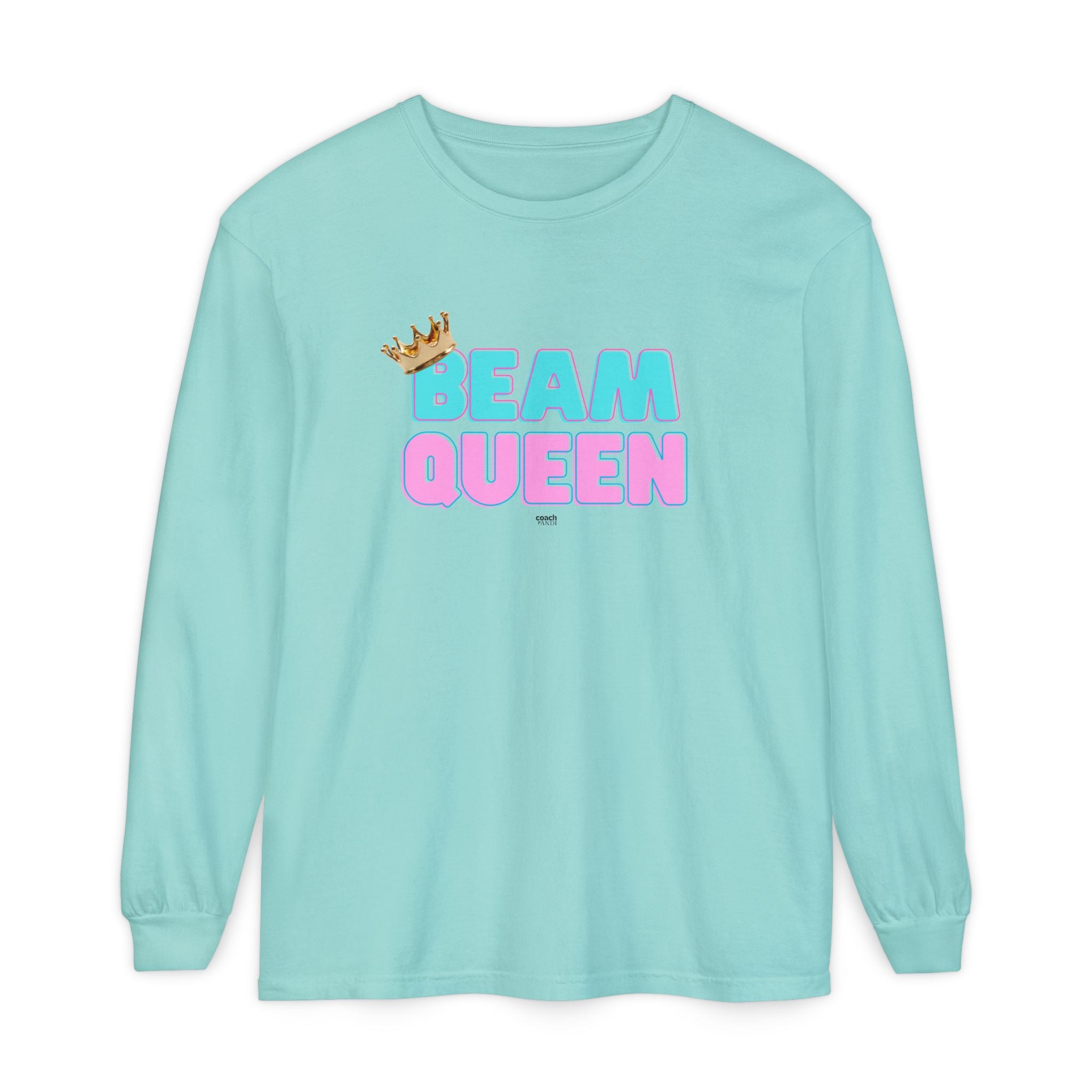 Beam Queen - Aqua/Pink (Adult Longsleeve Shirt)