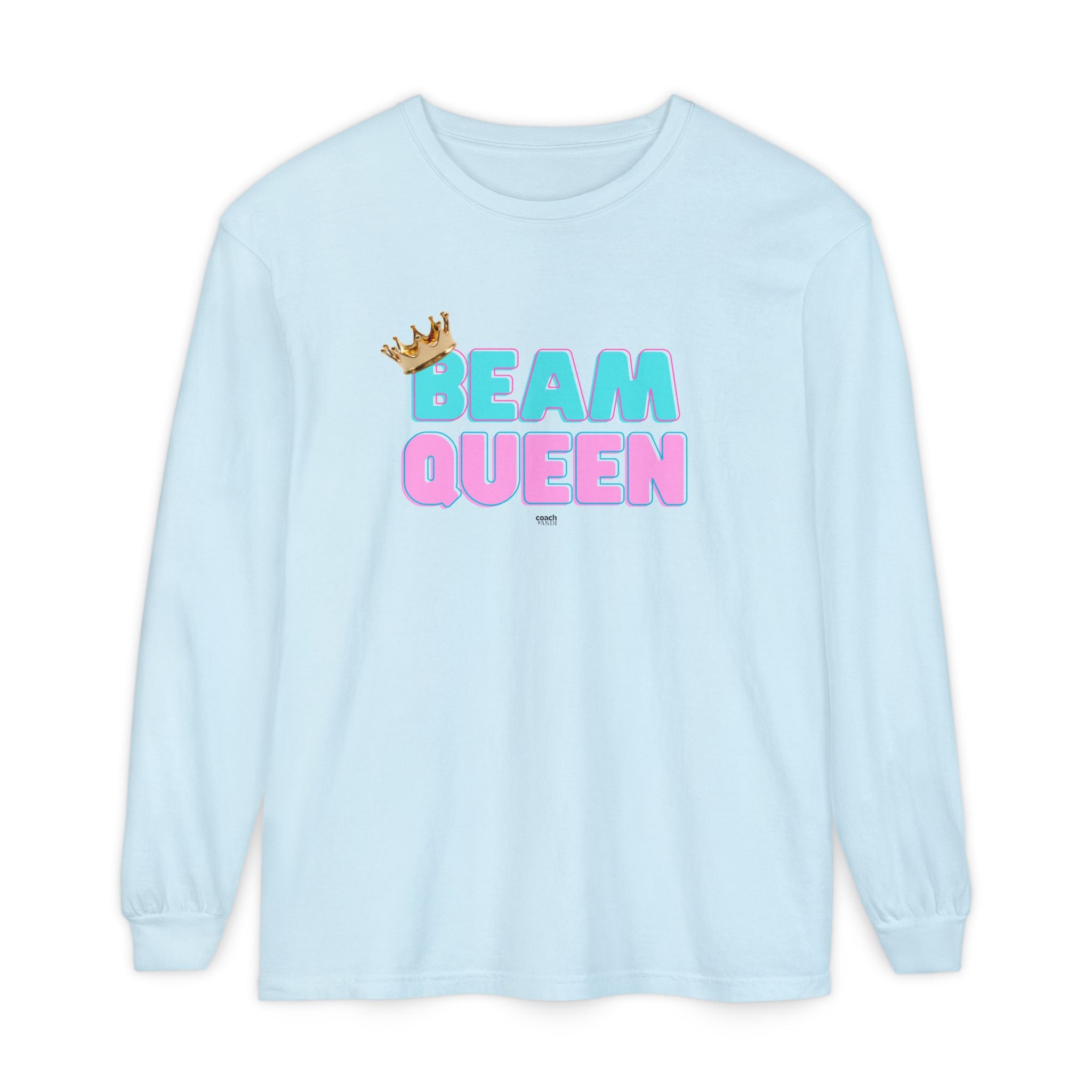 Beam Queen - Aqua/Pink (Adult Longsleeve Shirt)