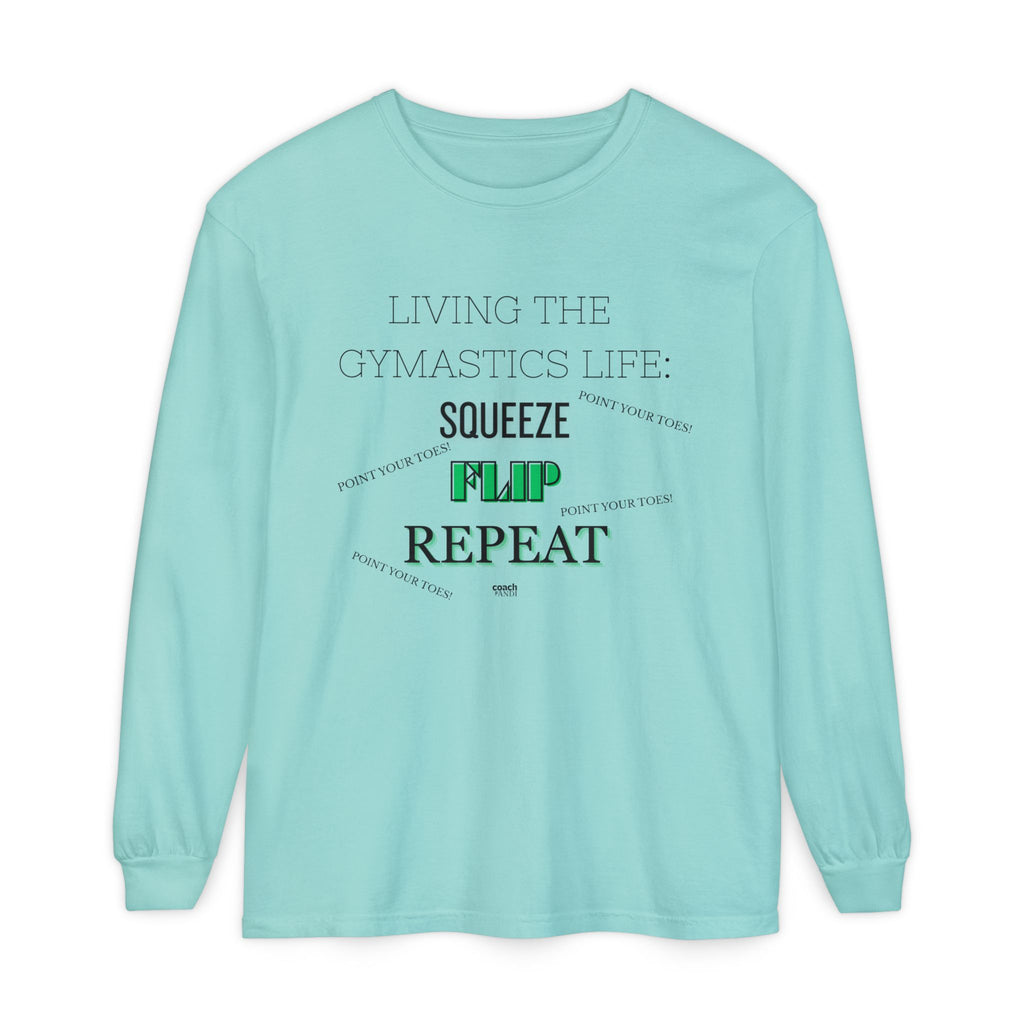 Squeeze Flip Repeat -Green (Adult Longsleeve Shirt)