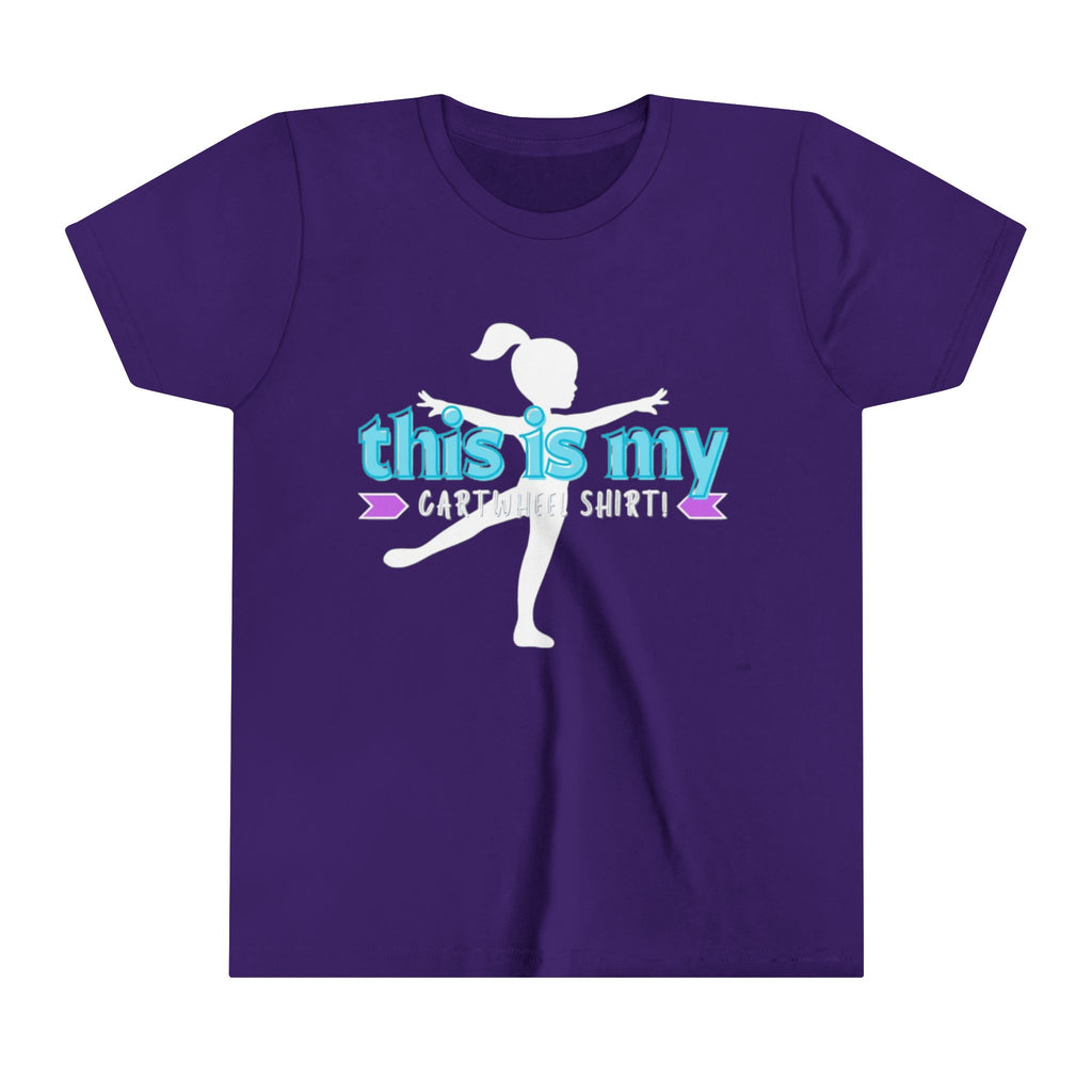 My Cartwheel Shirt-Turquoise (Youth Short Sleeve Tee)