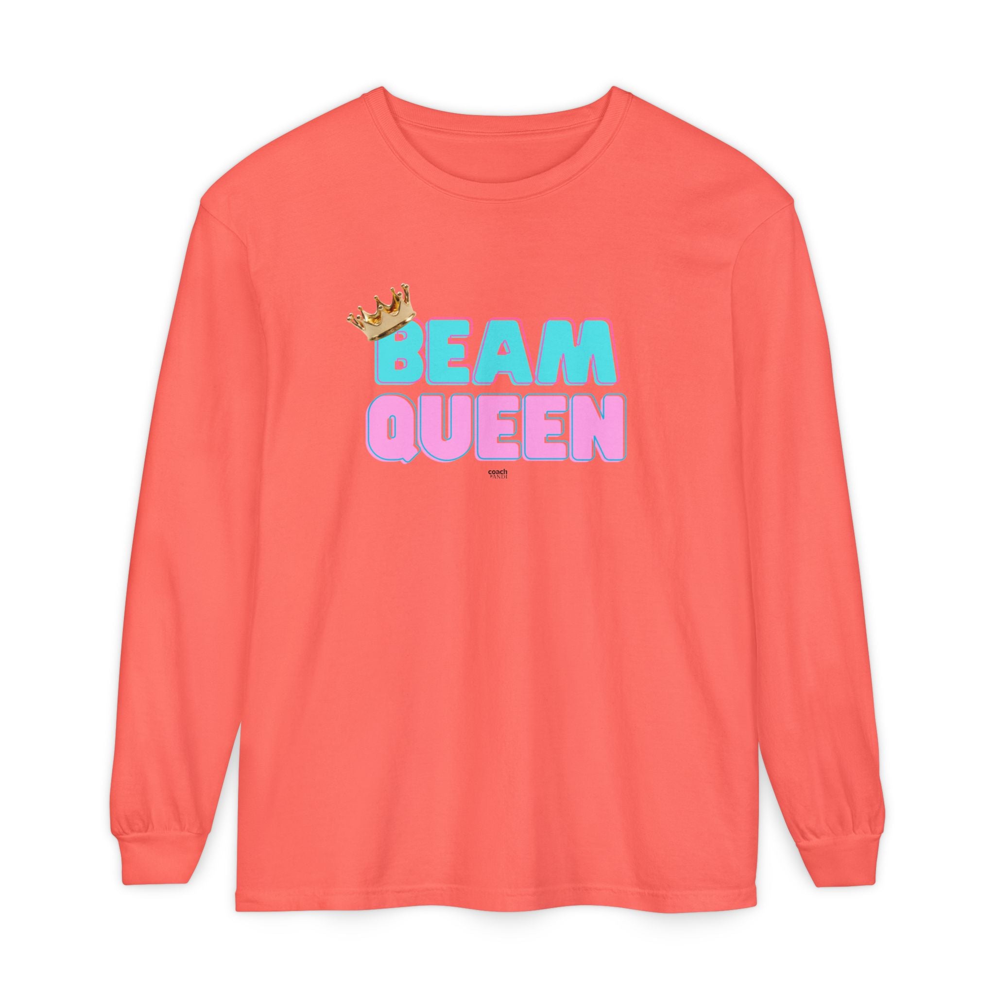 Beam Queen - Aqua/Pink (Adult Longsleeve Shirt)