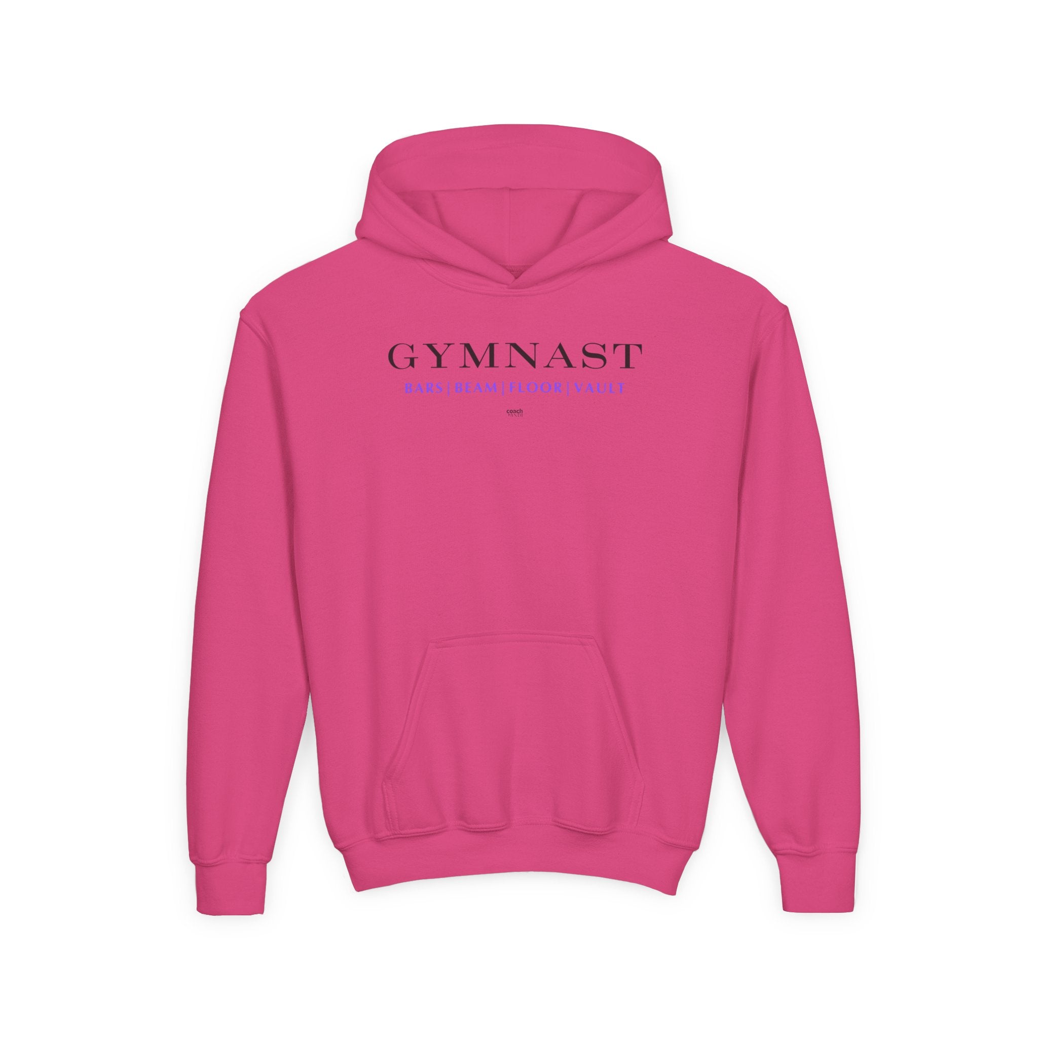 GYMNAST (Bars Beam Floor Vault) Hoodie - Purple (Youth)