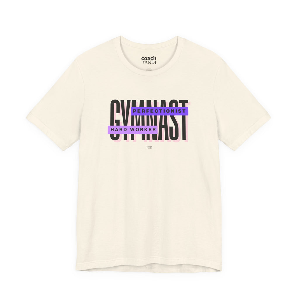 Gymnast Hard Worker Tshirt - Purple (Adult)