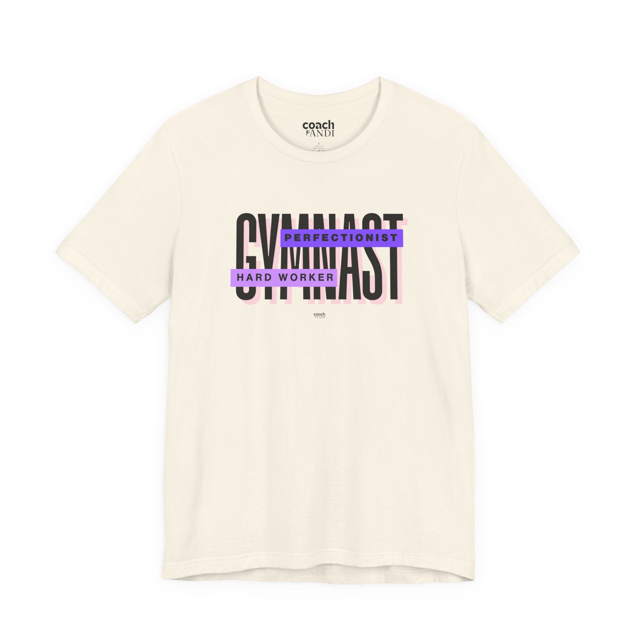 Gymnast Hard Worker Tshirt - Purple (Adult)