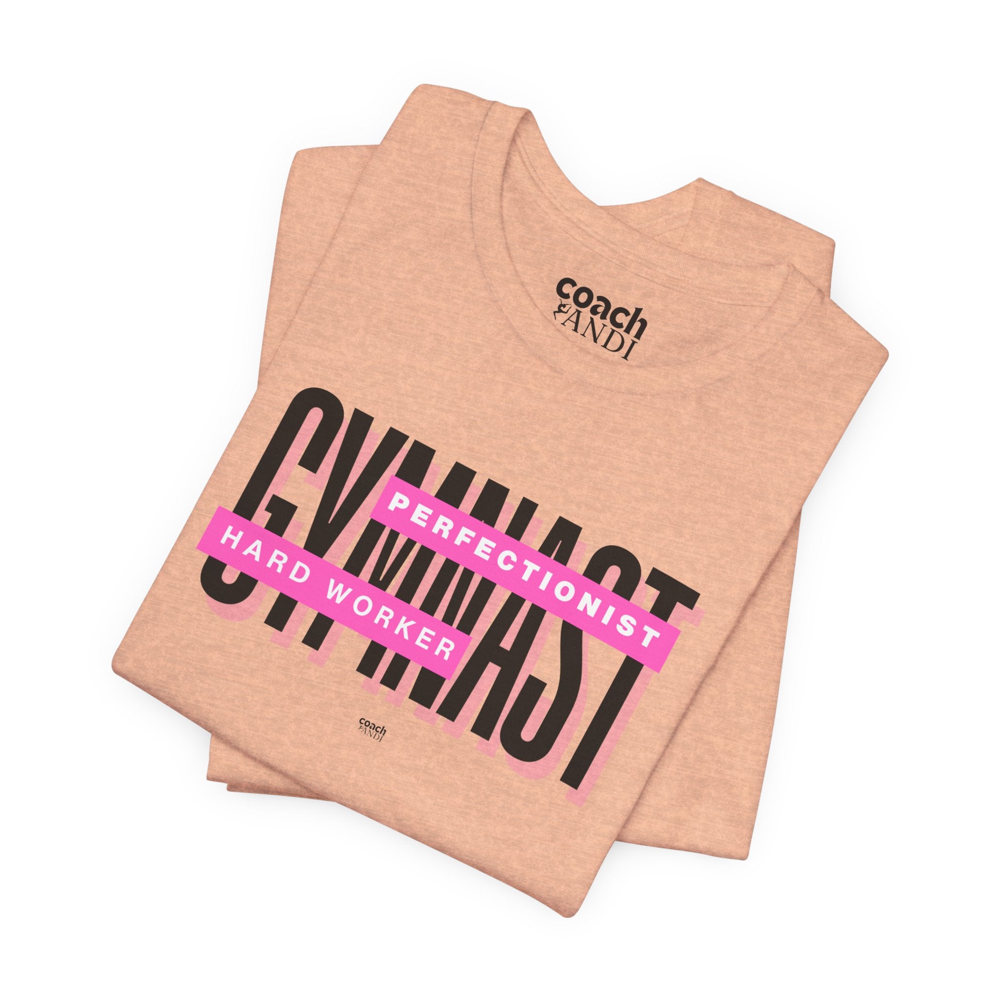 Gymnast Hard Worker Tshirt - Pink (Adult)