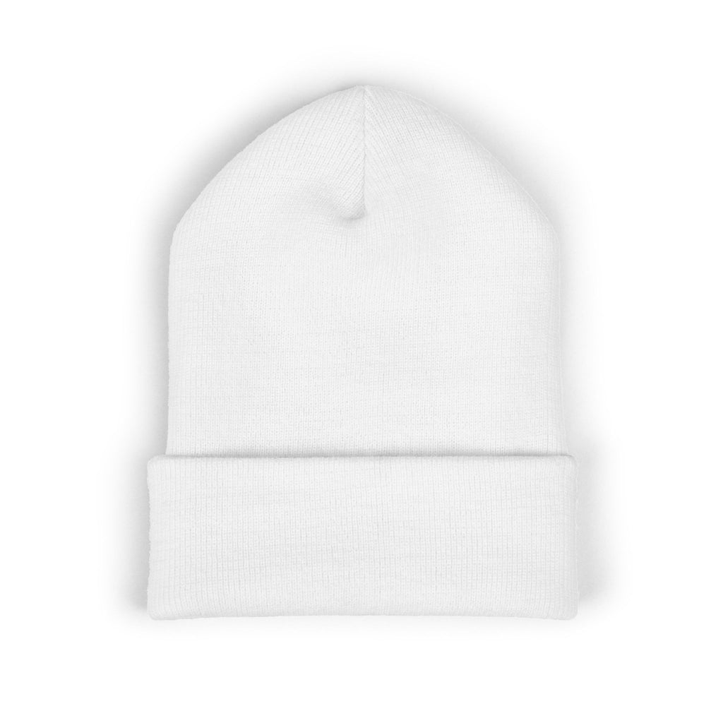 GYMNAST Pink White Knit Winter Hat