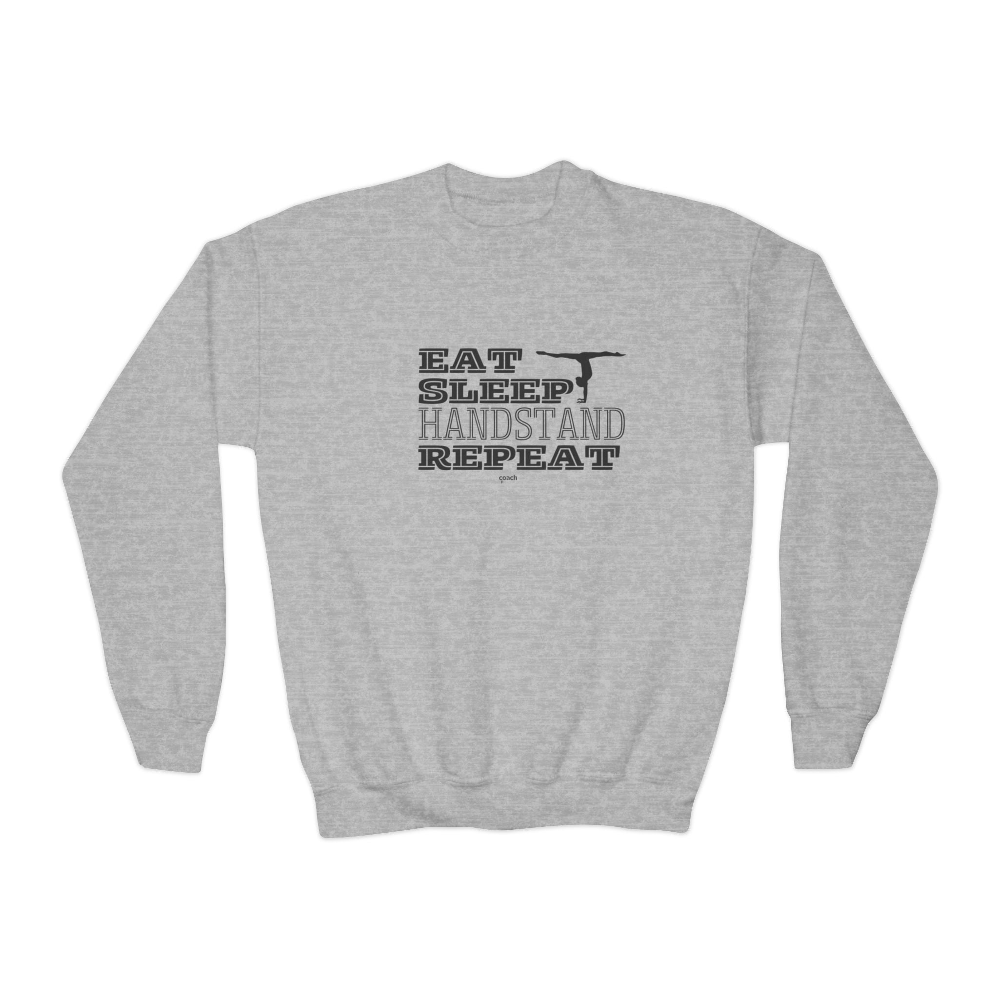 Eat, Sleep, Handstand, Repeat (Youth Crewneck Sweatshirt)