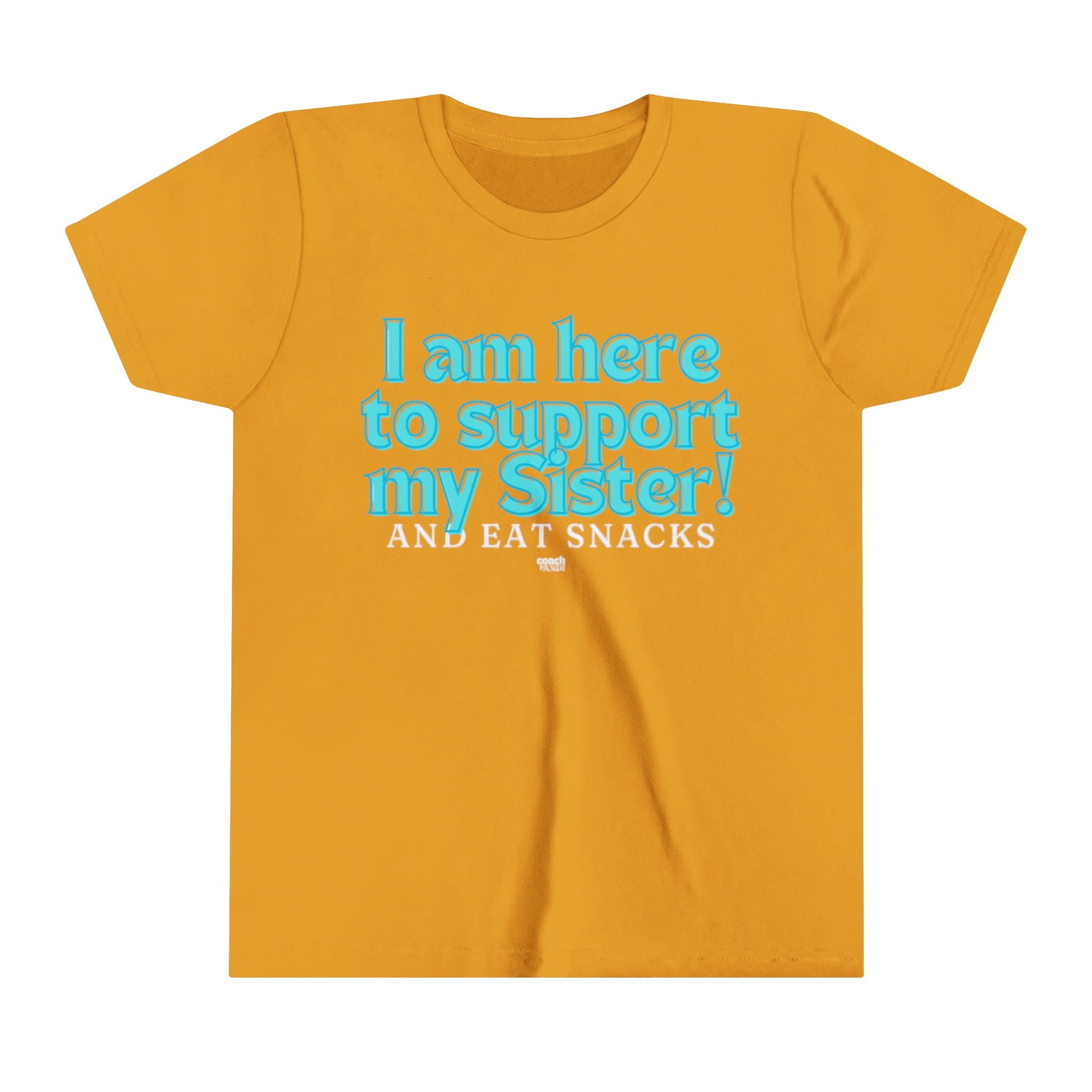 Sister Snack Support-Turquoise (Youth Short Sleeve Tee)