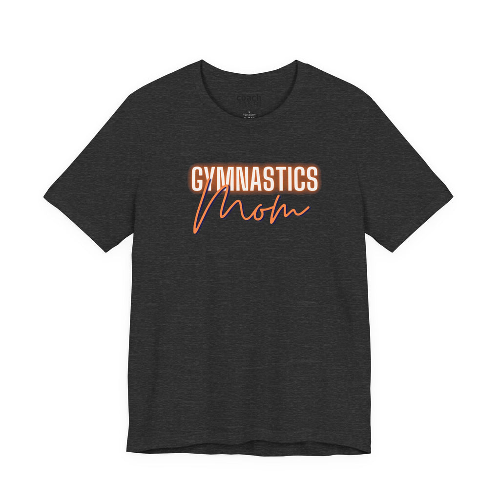 Glow Gym Mom Tshirt - Orange/Blue (Adult)
