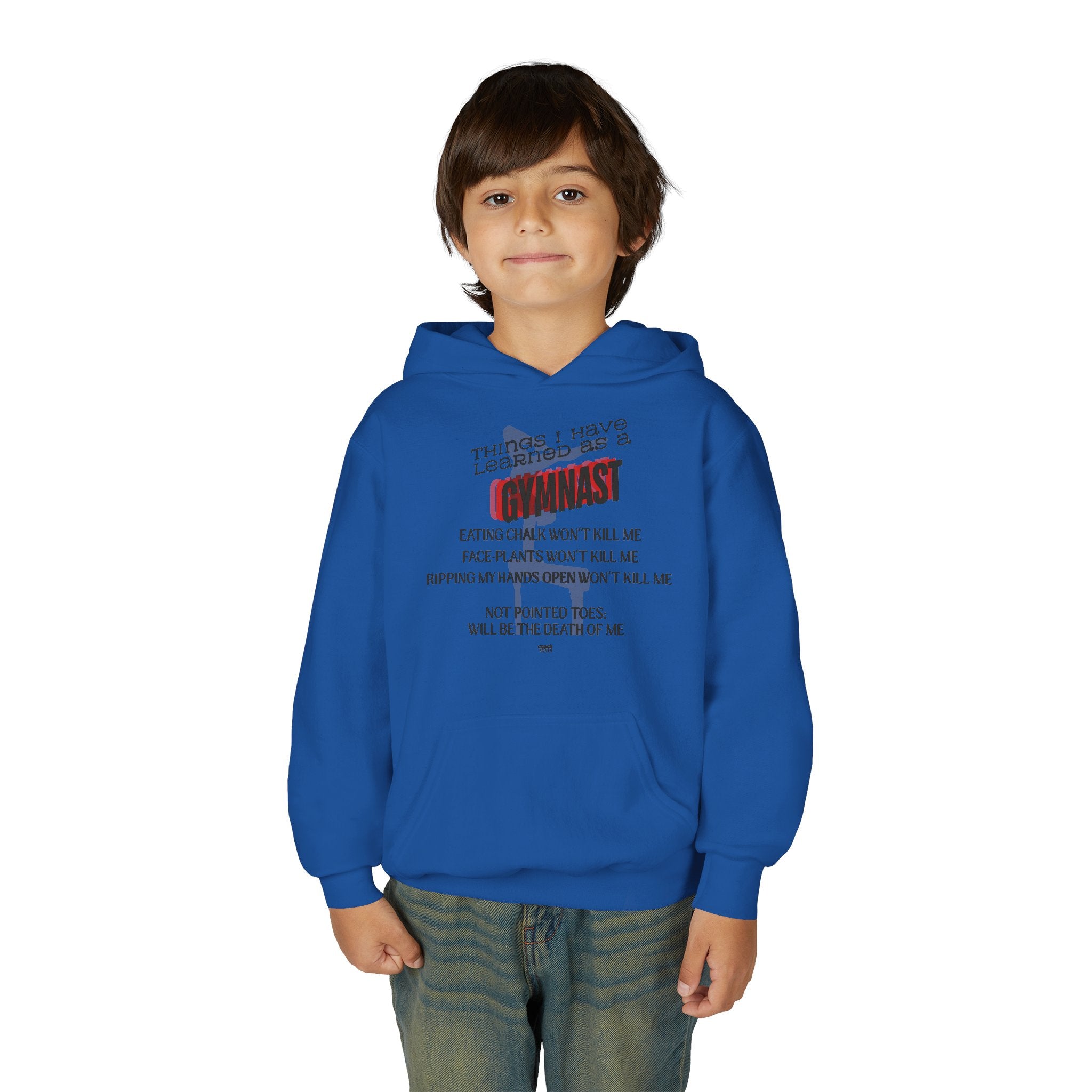 Things I learned as a Gymnast Hoodie - Red (Youth)