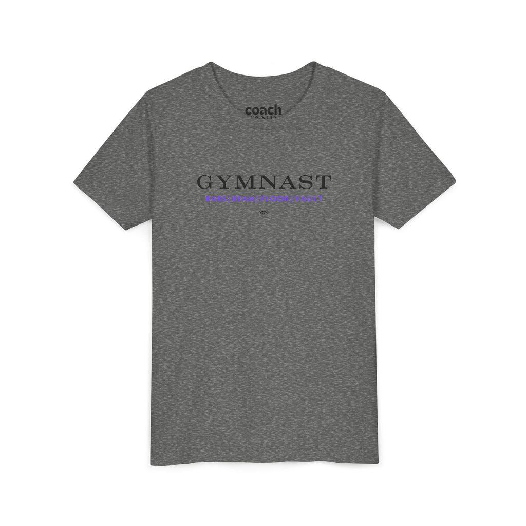 GYMNAST (Bars Beam Floor Vault) Tshirt - Purple (Youth)