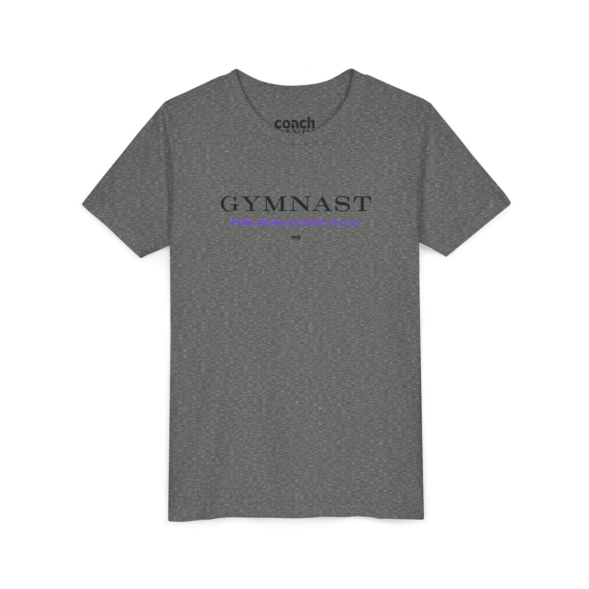 GYMNAST (Bars Beam Floor Vault) Tshirt - Purple (Youth)
