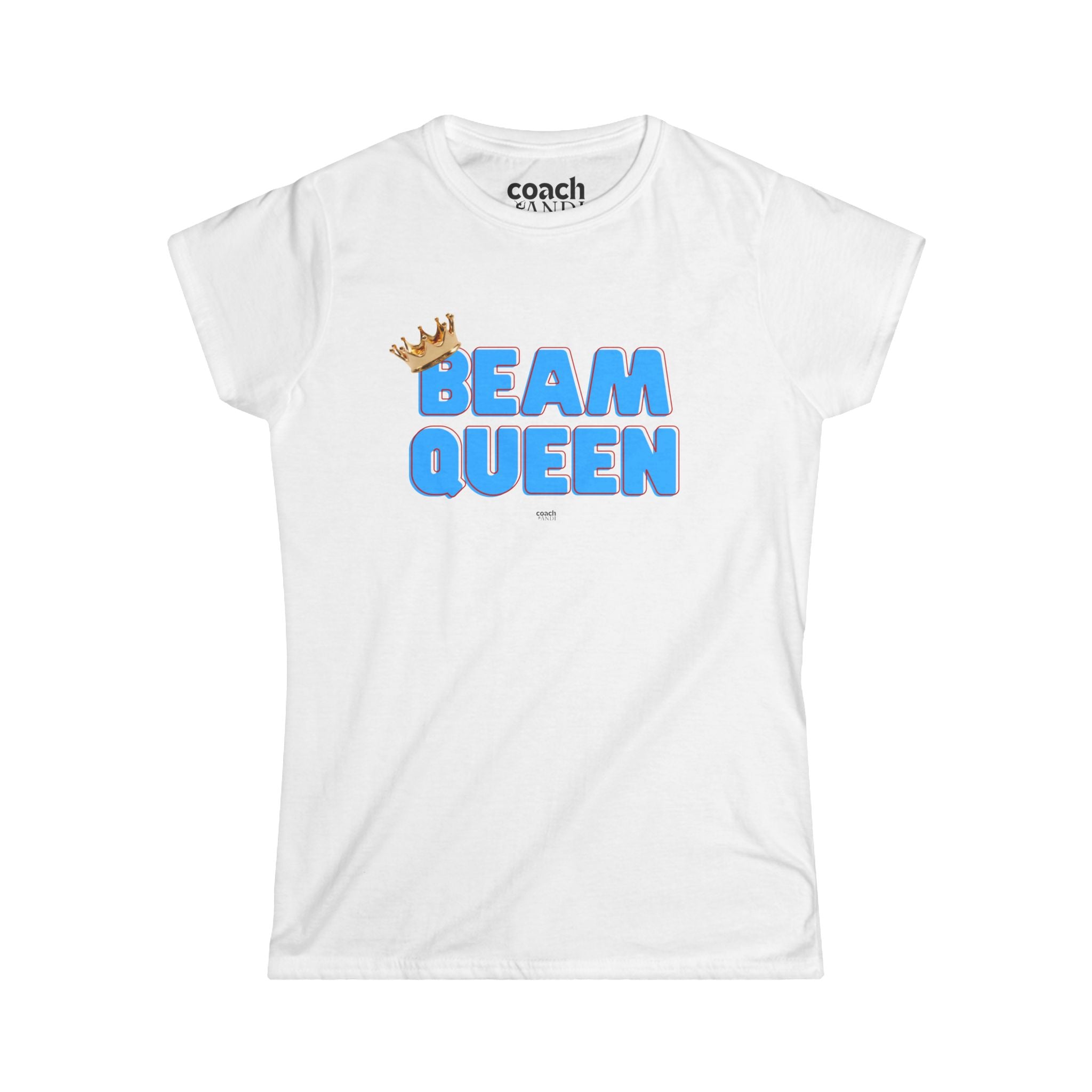 Beam Queen T-Shirt - Lt Blue/Red