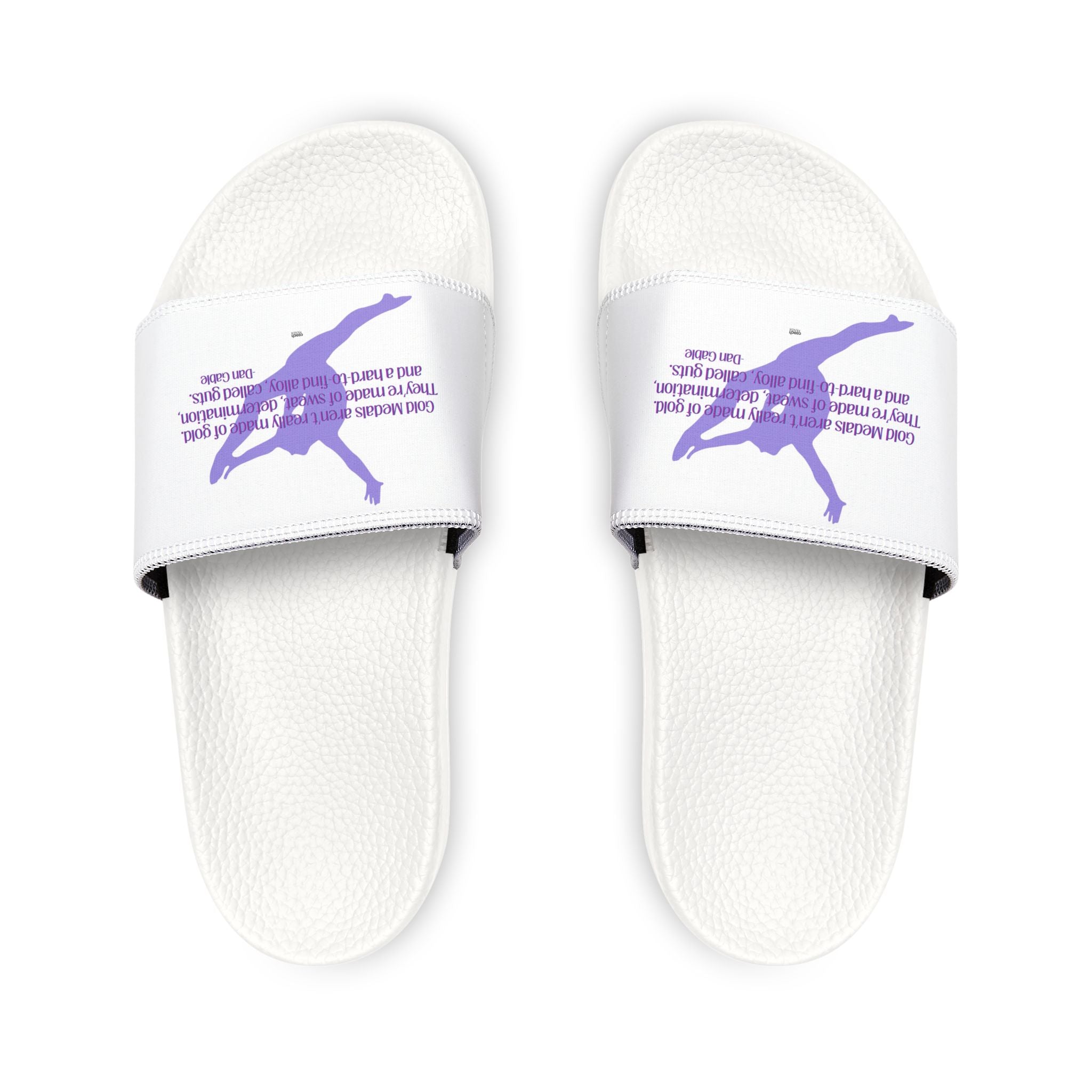 Medals made of Guts Graphic Removable-Strap Pool Slides