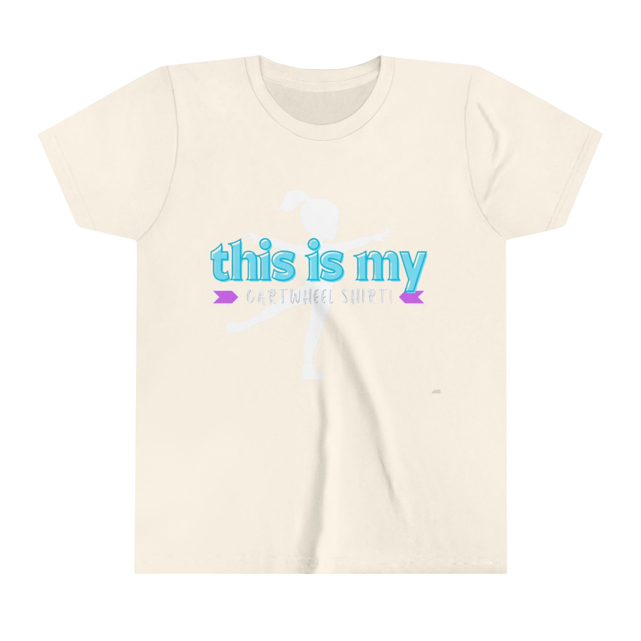 My Cartwheel Shirt-Turquoise (Youth Short Sleeve Tee)