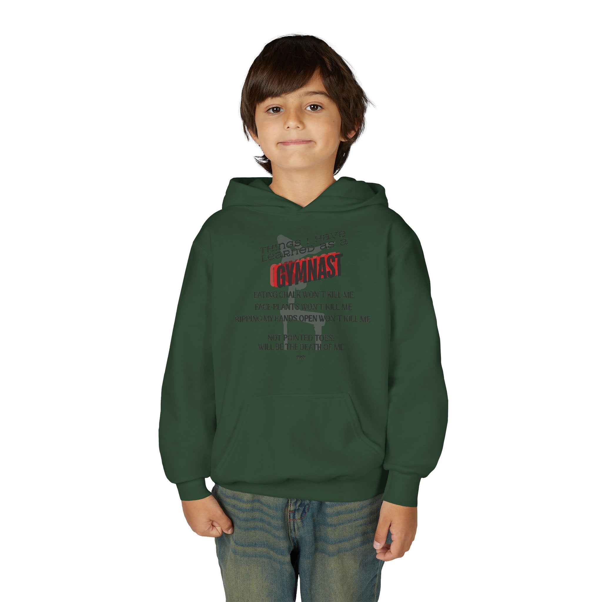 Things I learned as a Gymnast Hoodie - Red (Youth)