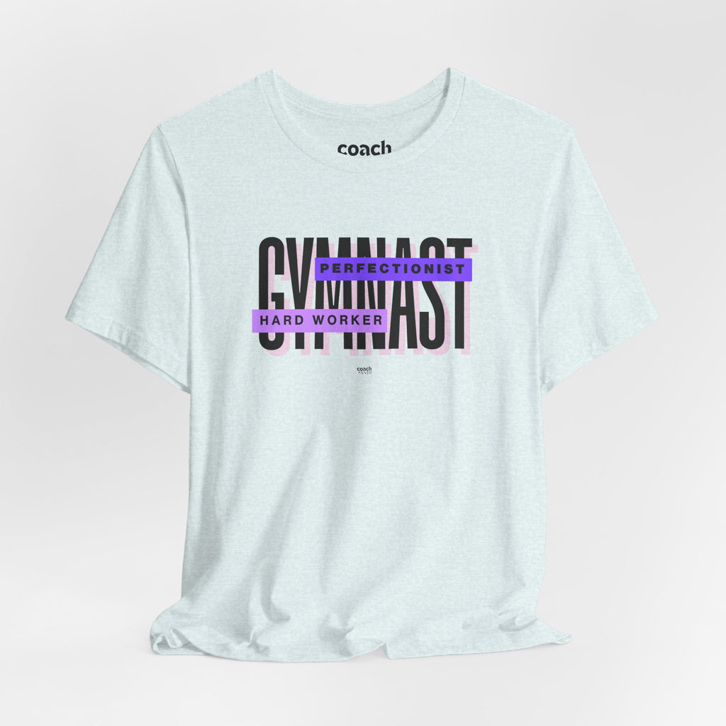 Gymnast Hard Worker Tshirt - Purple (Adult)
