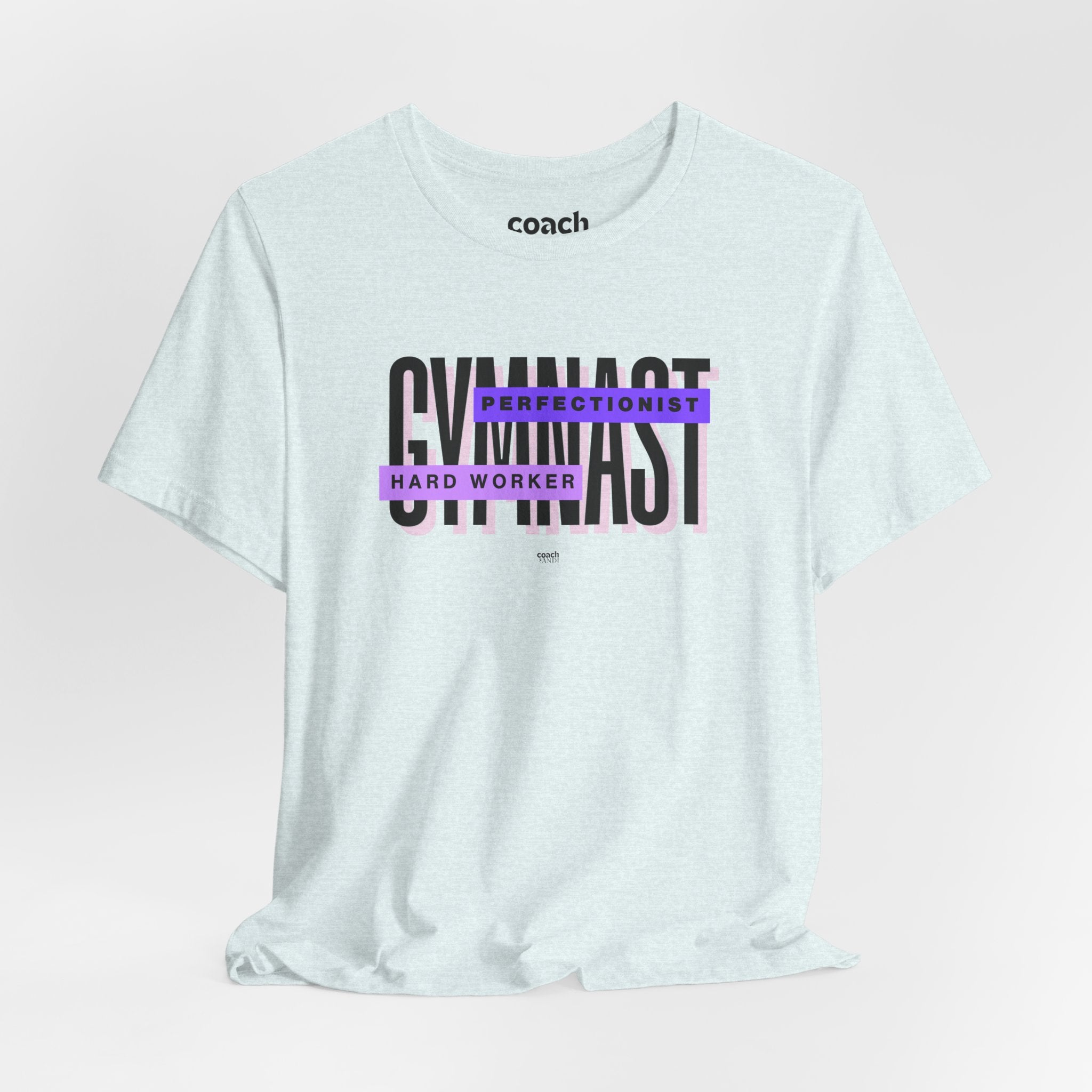 Gymnast Hard Worker Tshirt - Purple (Adult)