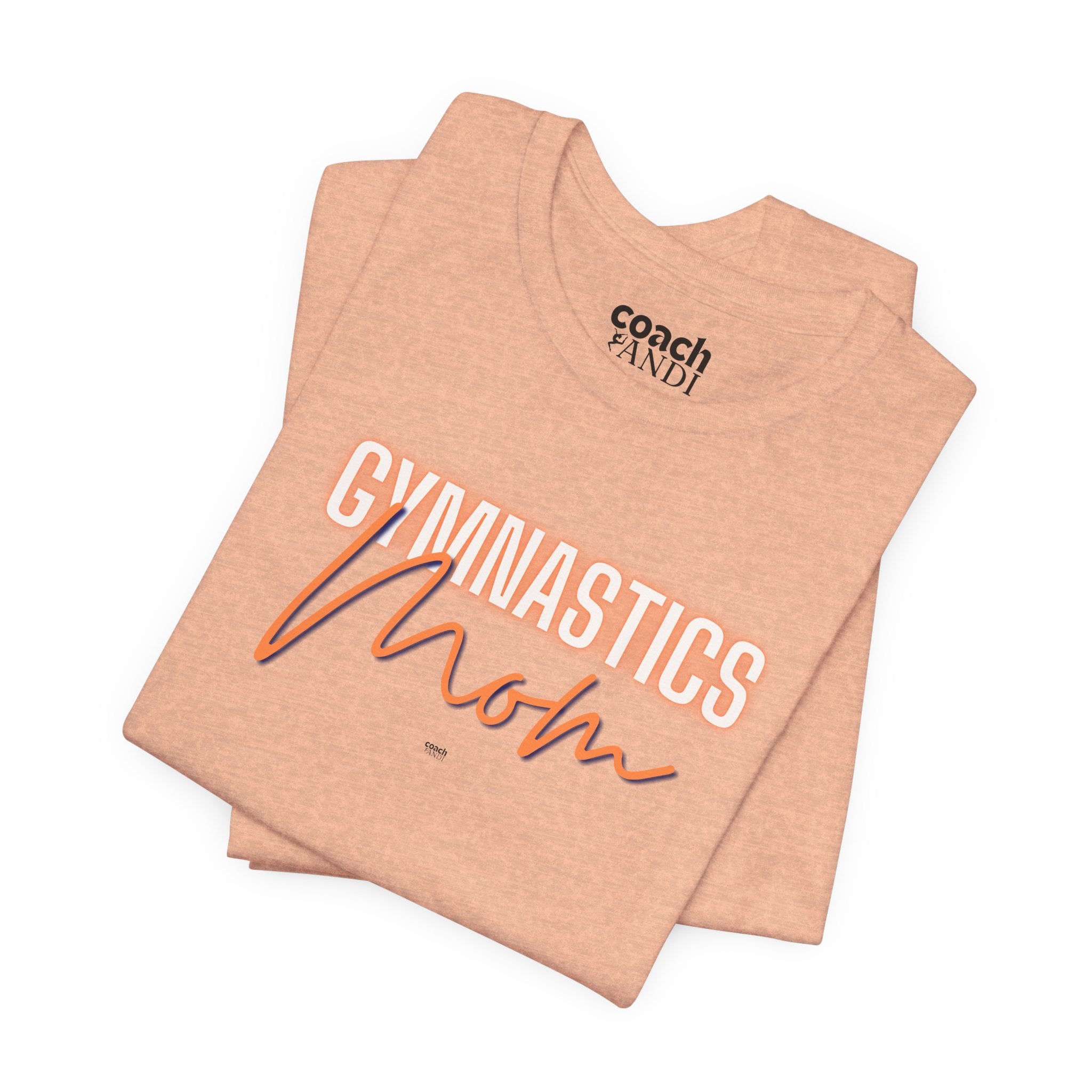 Glow Gym Mom Tshirt - Orange/Blue (Adult)