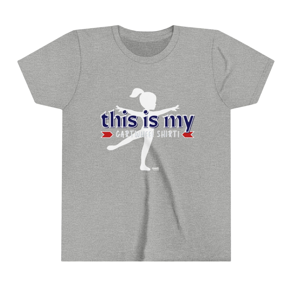 My Cartwheel Shirt-Navy/Red (Youth Short Sleeve Tee)