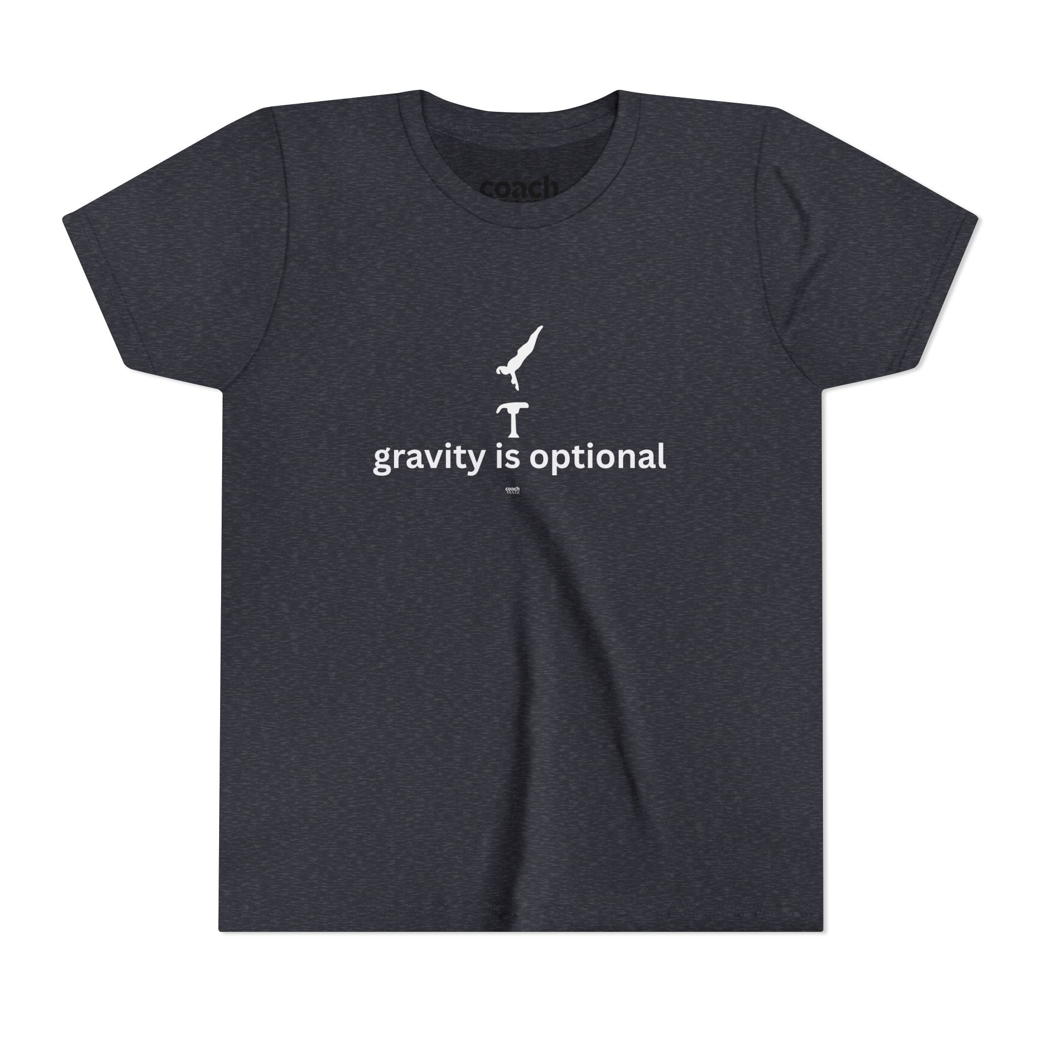 Gravity is Optional Tshirt - White Font (Youth)