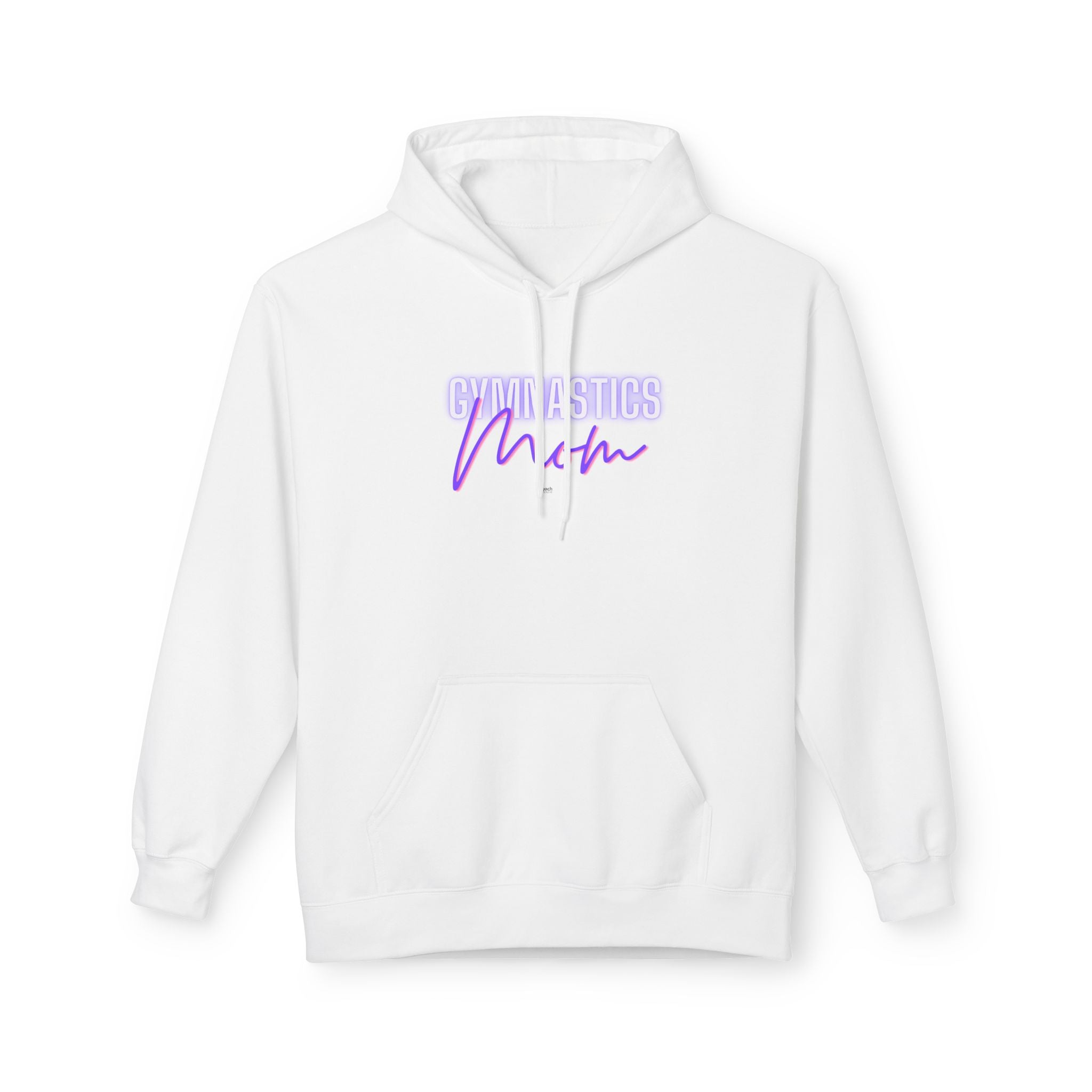 Glow Gym Mom Hoodie- Purple/Pink (Adult)