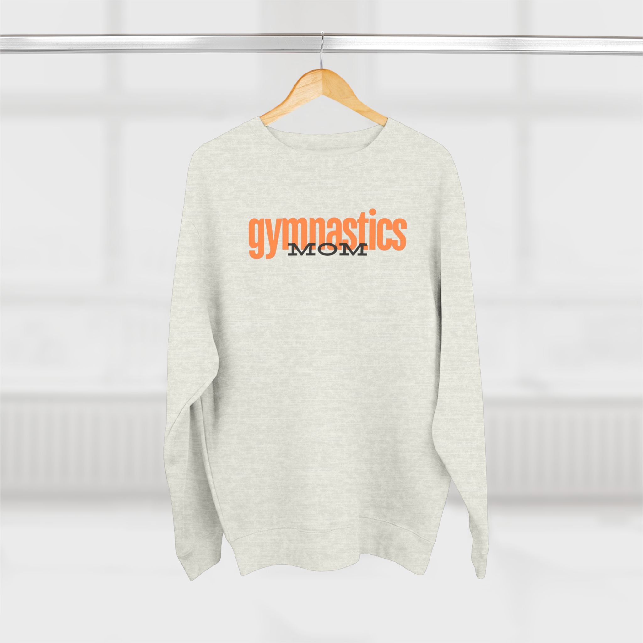 Gymnastics Mom-Orange (Adult Crewneck)