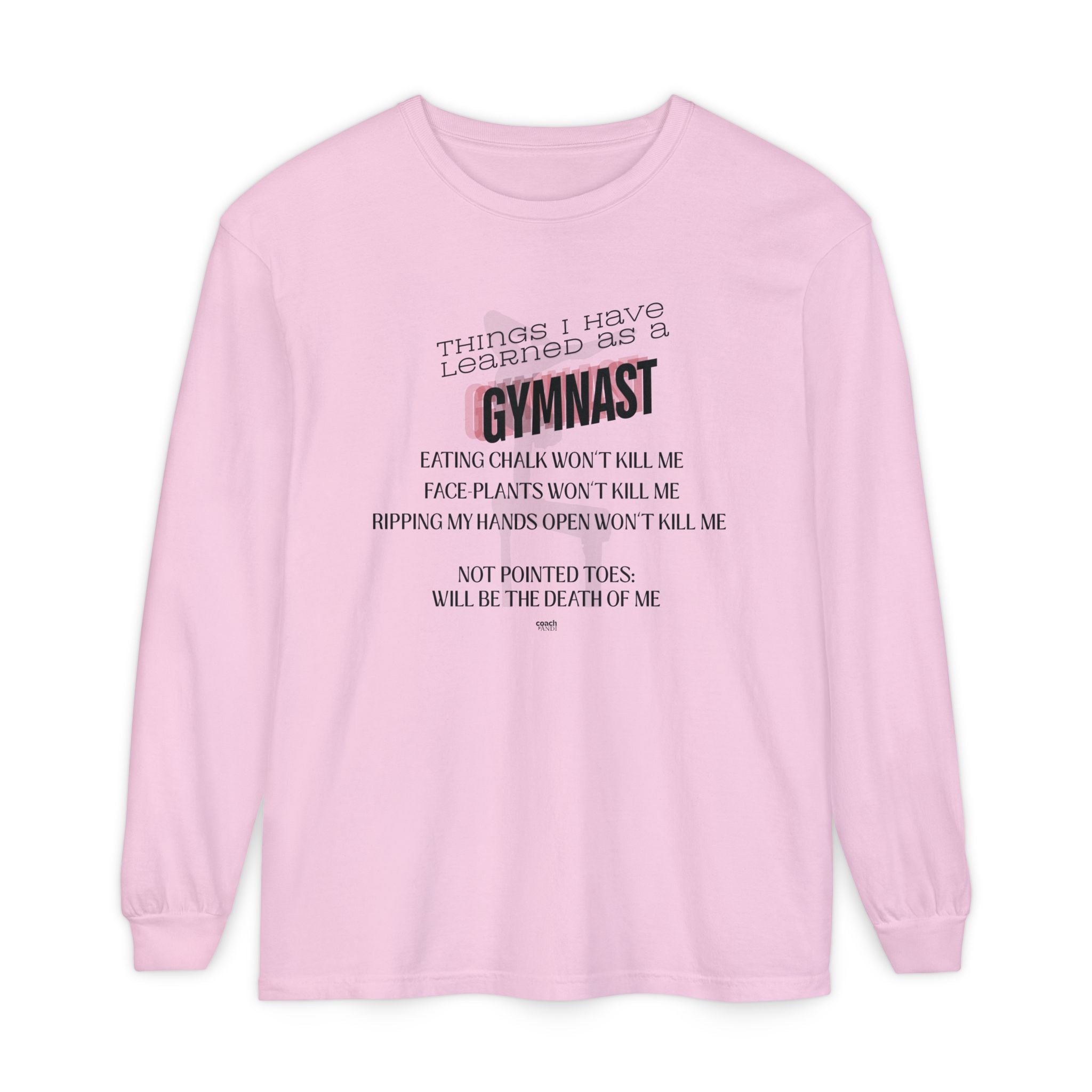 Things I Learned as a Gymnast Long Sleeve Shirt - Red (Adult)