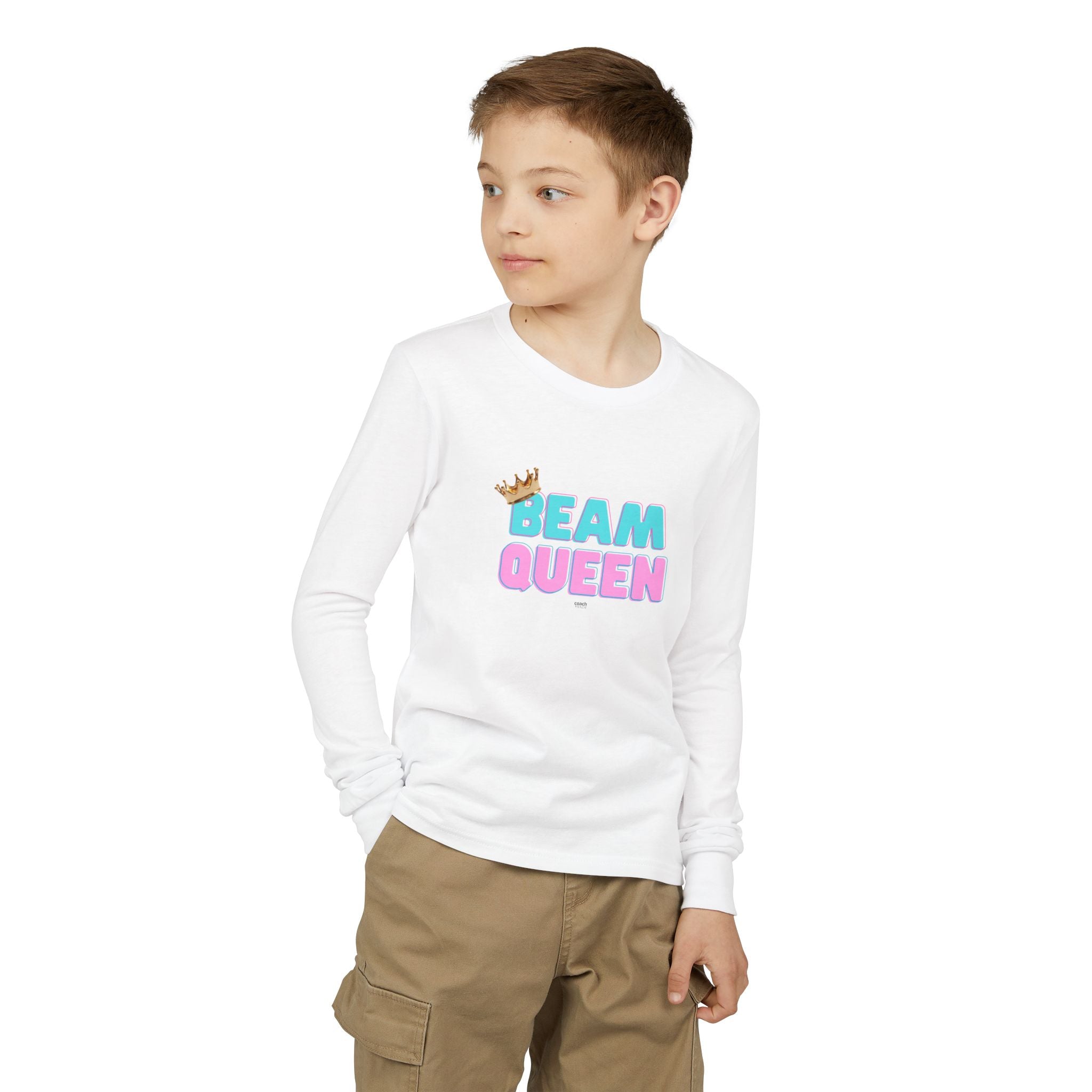 Beam Queen Long Sleeve Shirt - Aqua/Pink (Youth)