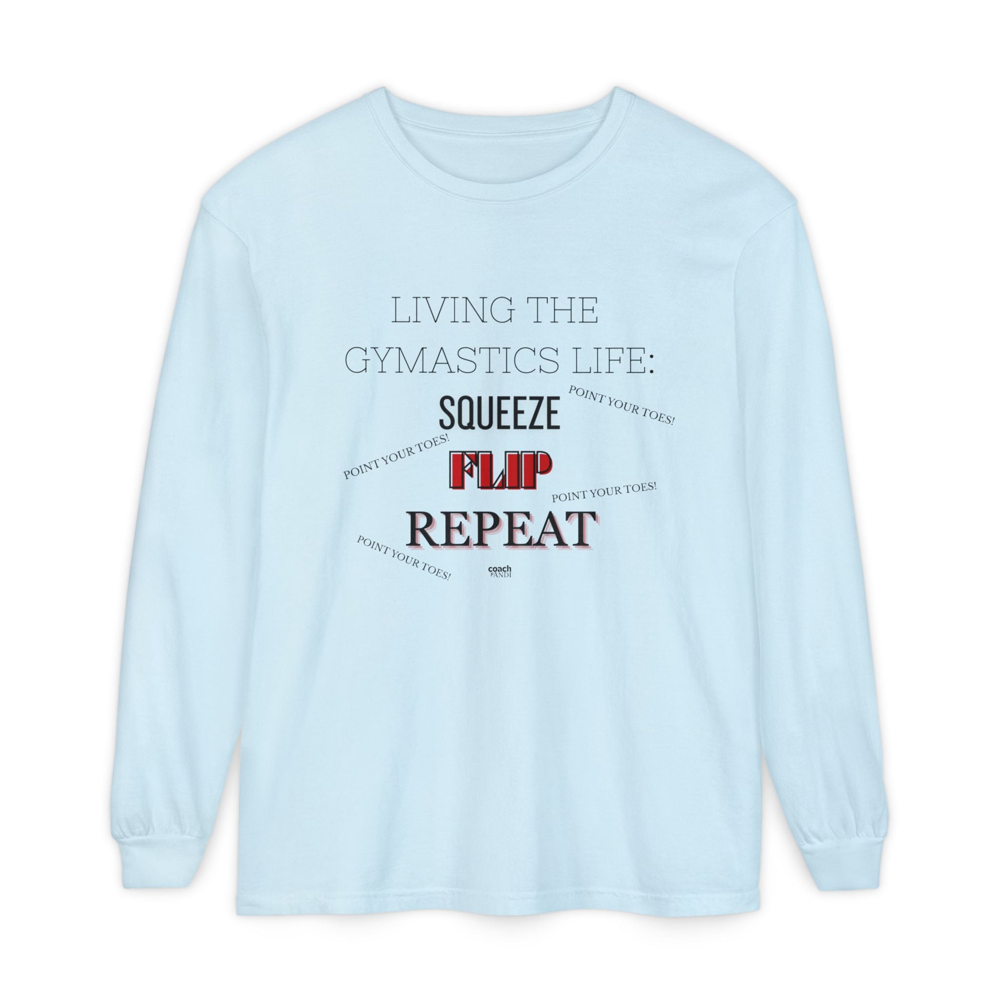 Squeeze Flip Repeat - Red (Adult Longsleeve Shirt)