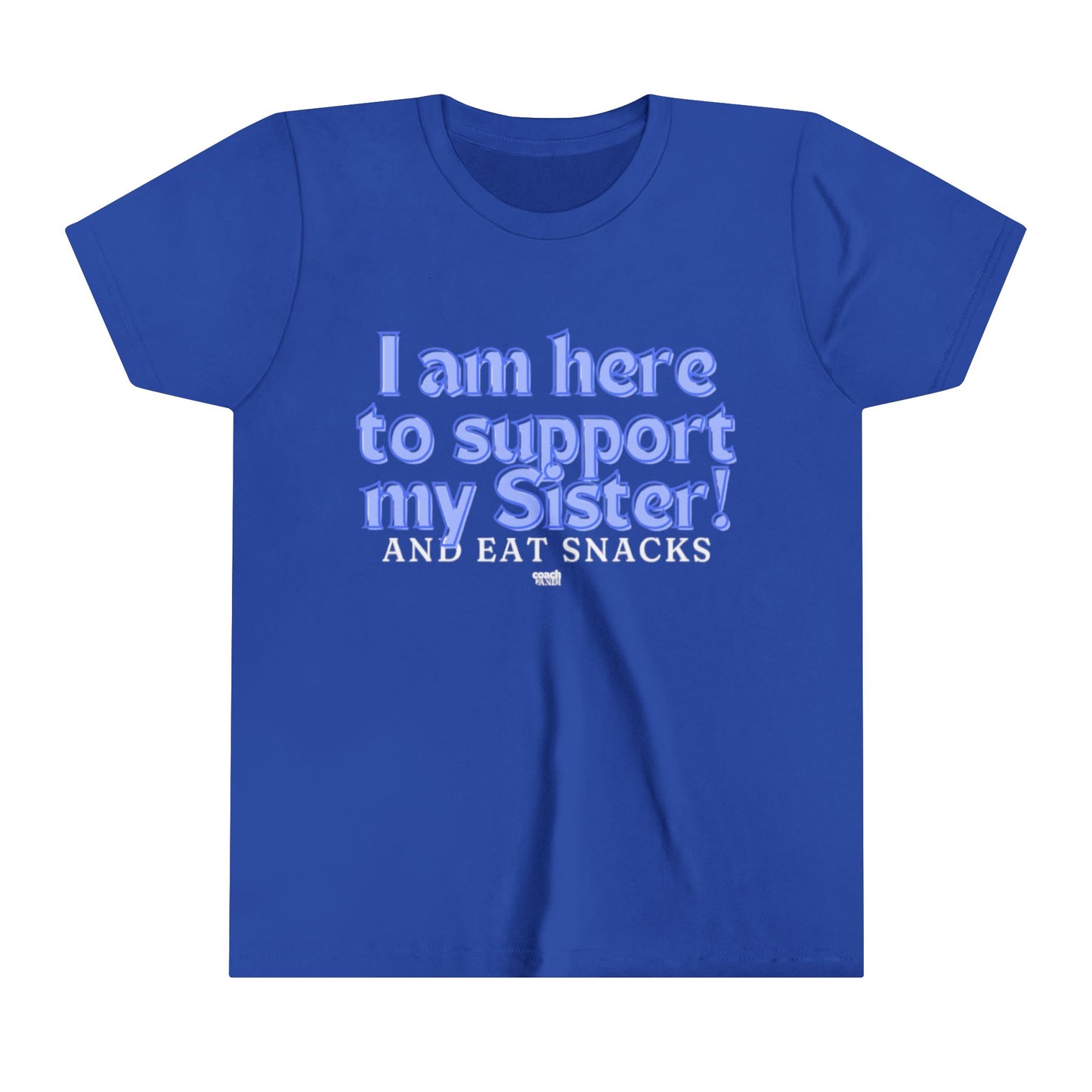 Sister Snack Support-Blue (Youth Short Sleeve Tee)