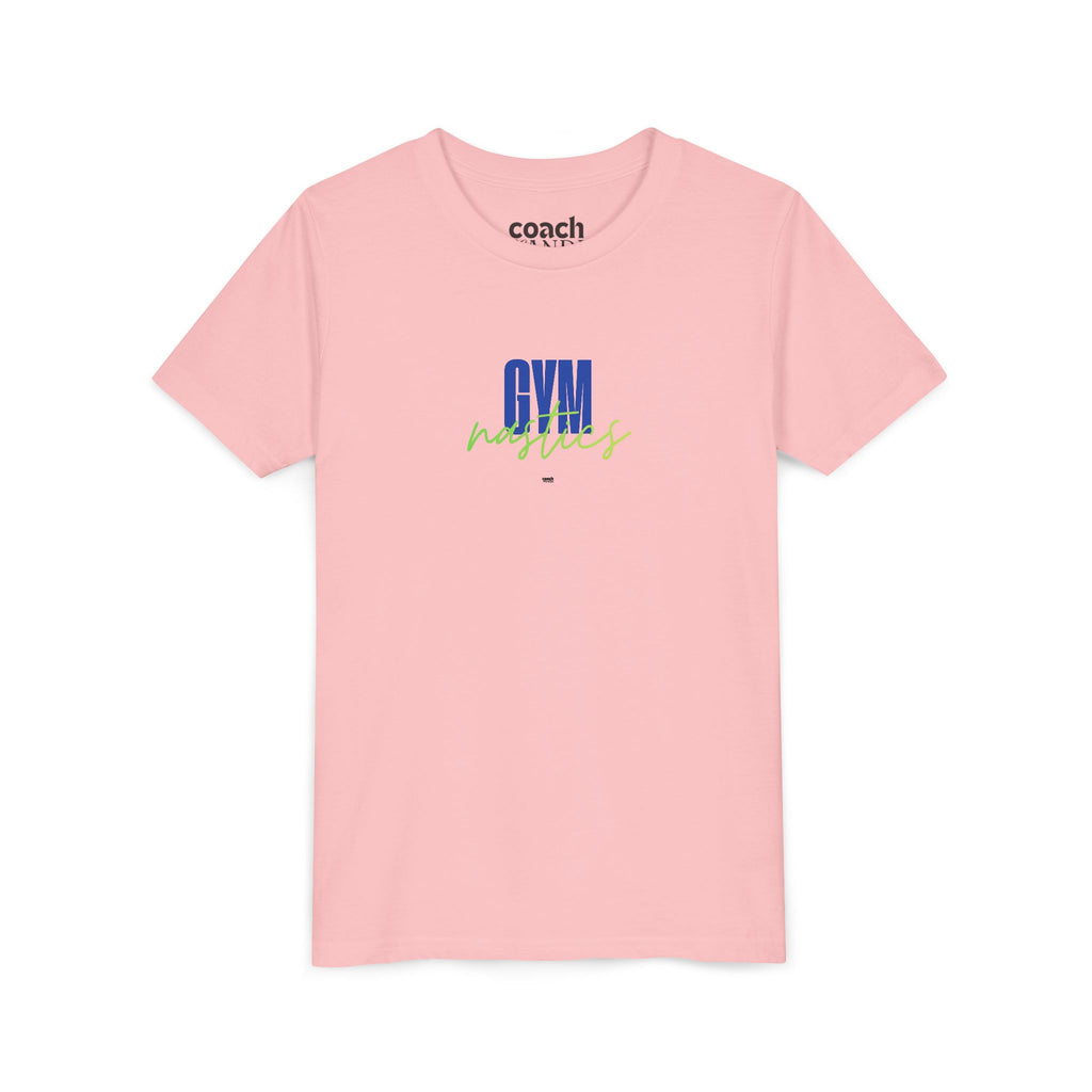 GYMnastics Short Sleeve Tee - Blue/Lime (Youth)
