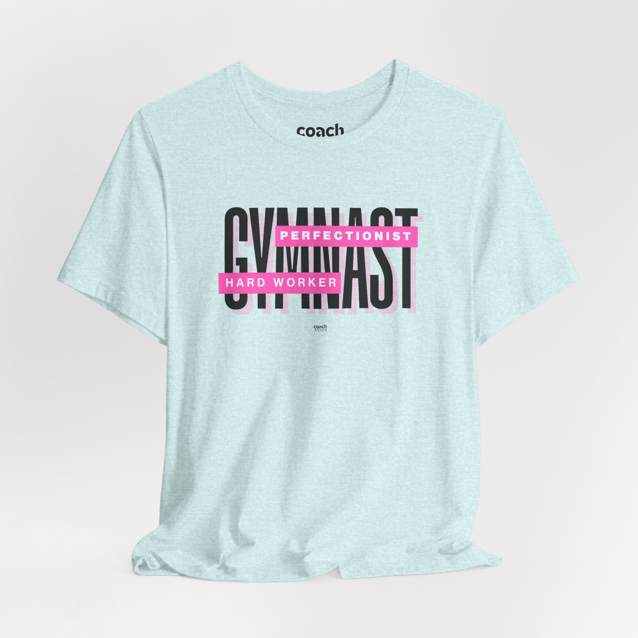 Gymnast Hard Worker Tshirt - Pink (Adult)