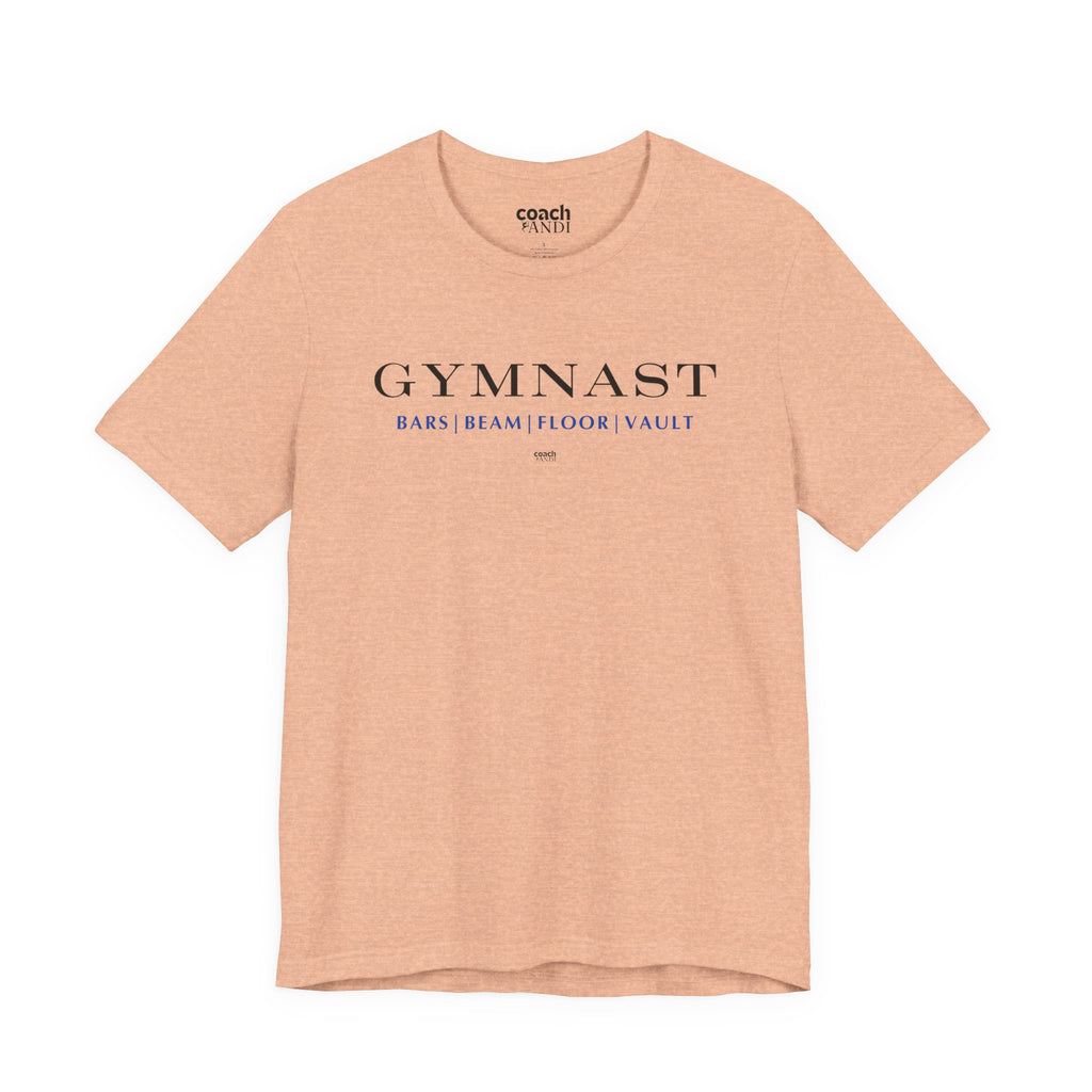GYMNAST (Bars Beam Floor Vault) Tshirt - Blue (Adult)
