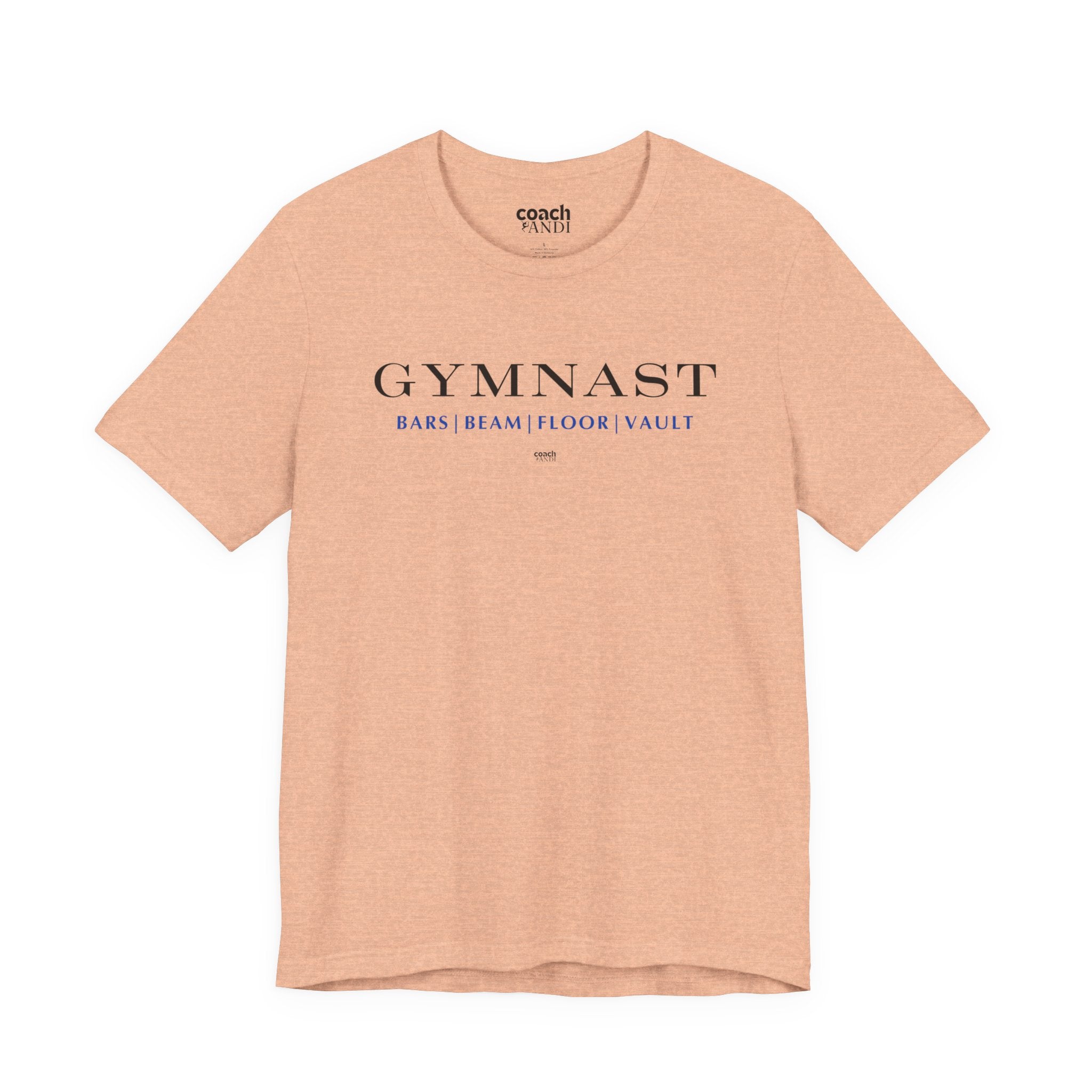 GYMNAST (Bars Beam Floor Vault) Tshirt - Blue (Adult)