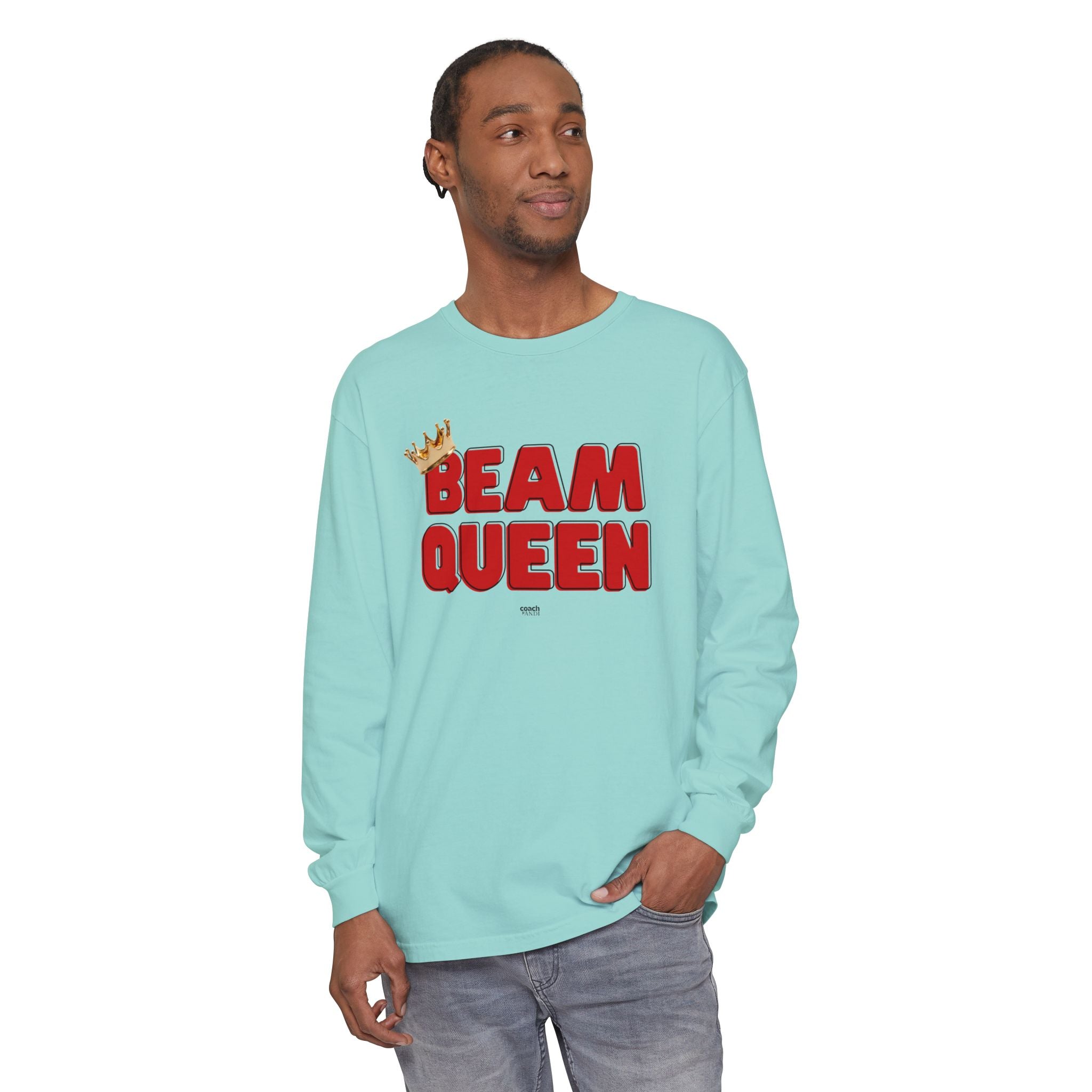 Beam Queen - Red/Black (Adult Long Sleeve Shirt)